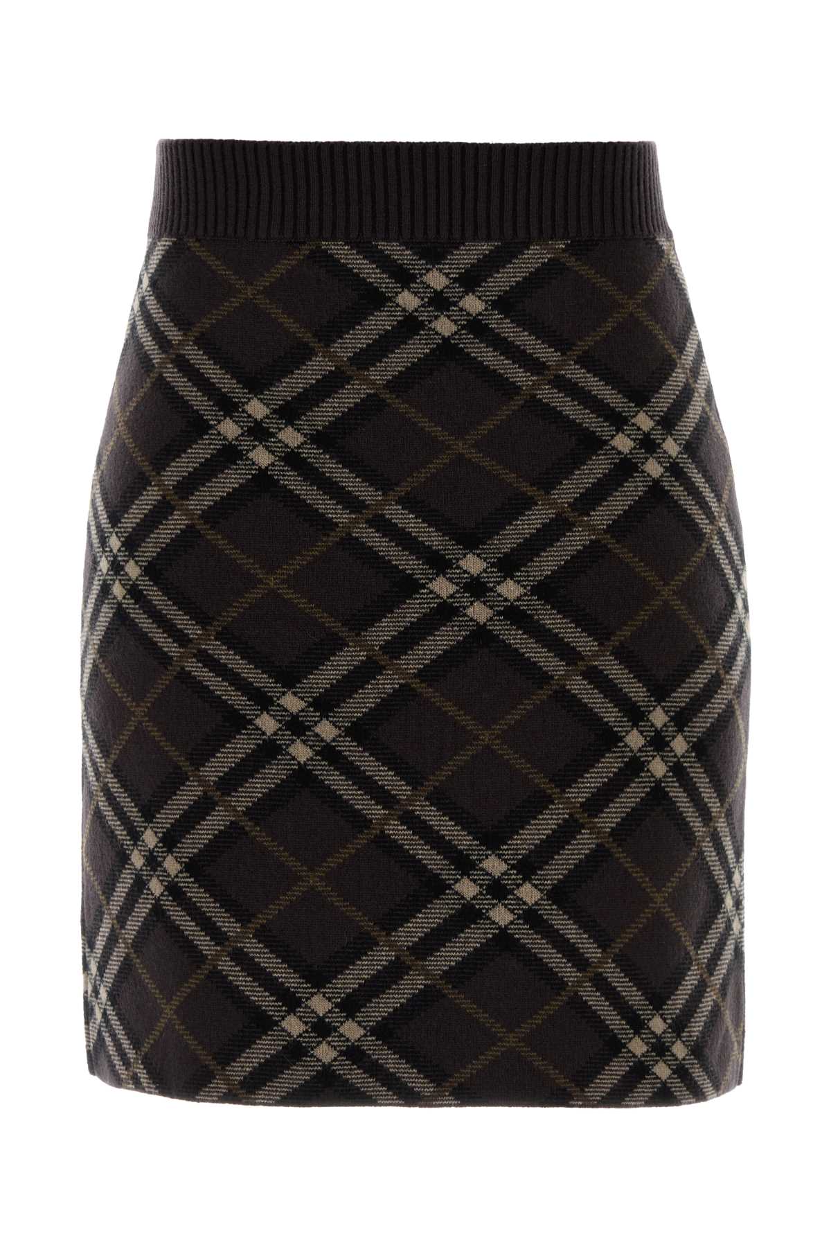 Embroidered stretch wool blend mini skirt 8114203B2412 (Burberry / スカート ) | Burberry (バーバリー)(1)