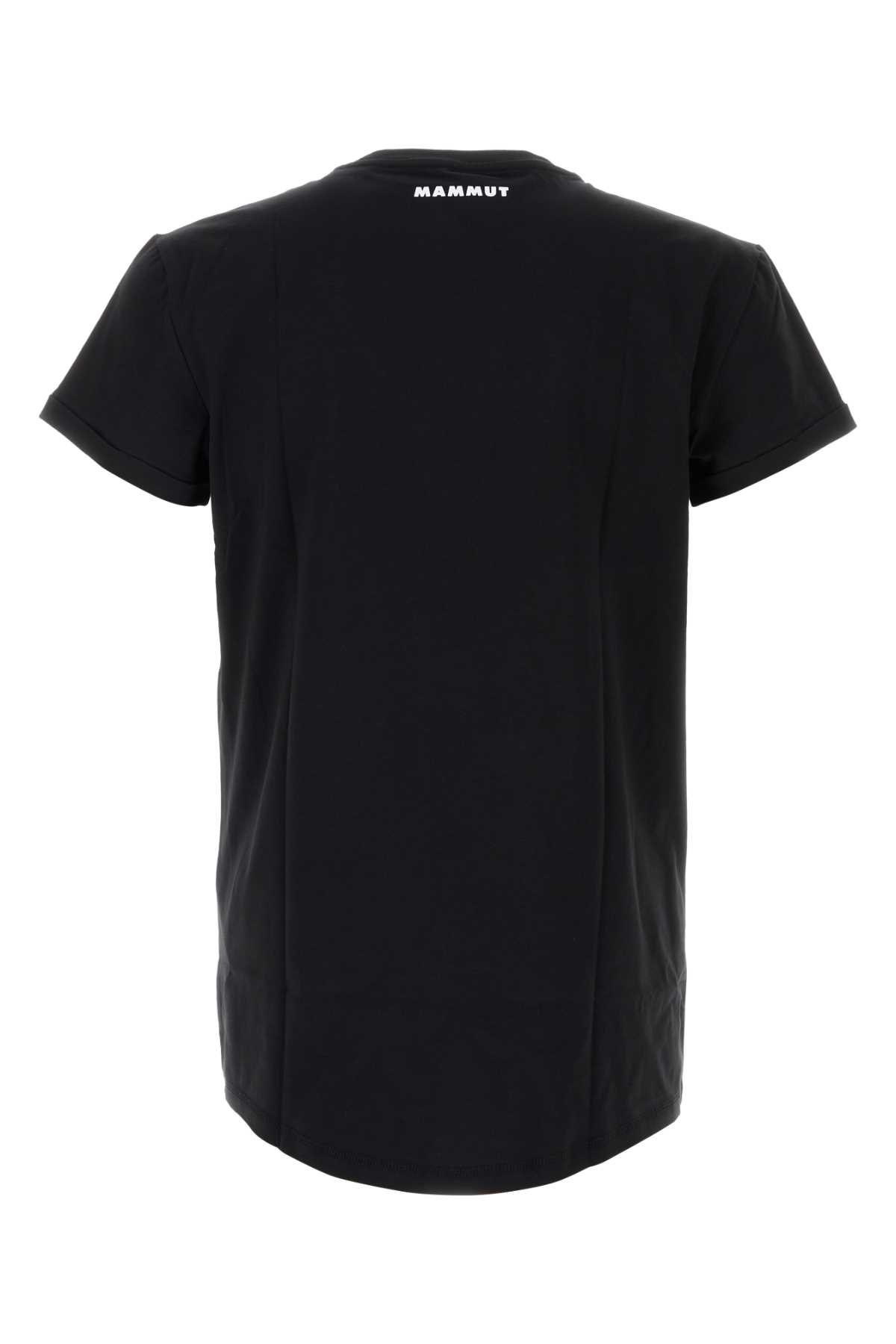 Black stretch cotton t-shirt 1017044810001 (MAMMUT / Tシャツ・カットソー ) | MAMMUT (マムート)(1)