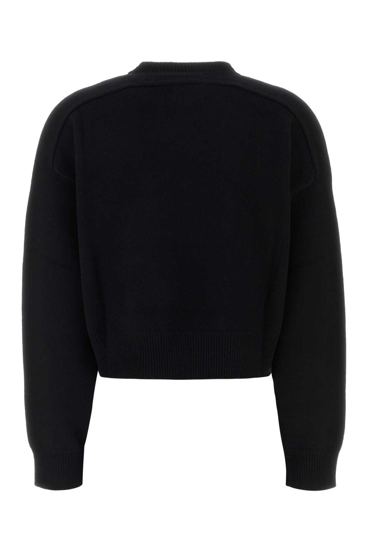 Black cashmere Anzor oversize sweater ANZORLDSBLACK (LOULOU STUDIO / ニット・セーター・カーディガン ) | LOULOU STUDIO (ルルスタジオ)(1)