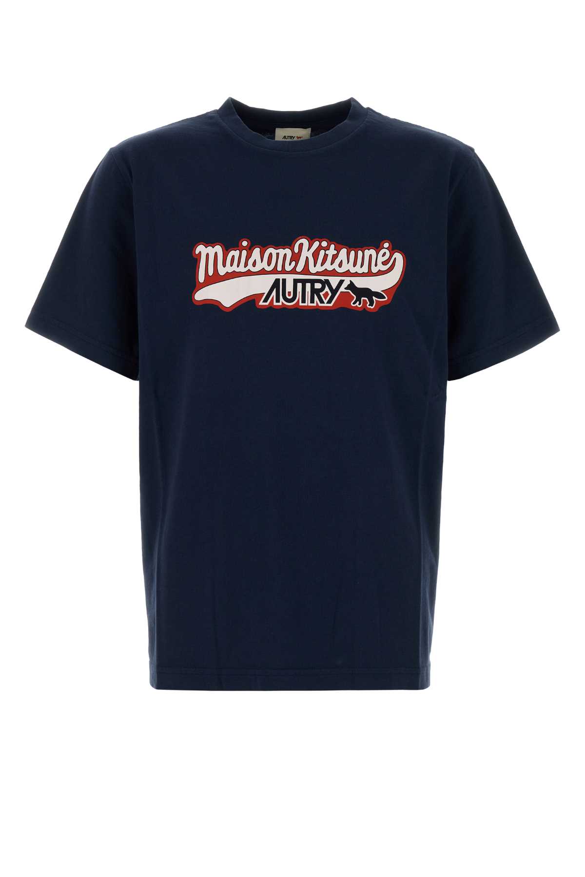 Navy blue cotton Autry x Maison Kitsuné t-shirt TSPXMK2B (AUTRY / Tシャツ・カットソー ) | AUTRY (オートリー)