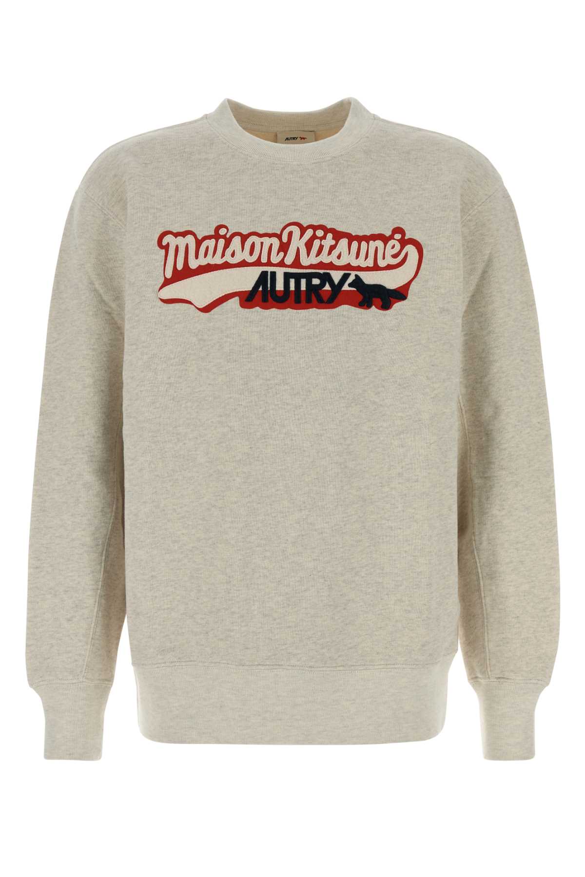 Melange grey cotton Autry x Maison Kitsuné sweatshirt SWPXMK1M (AUTRY / スウェット・フーディー ) | AUTRY (オートリー)