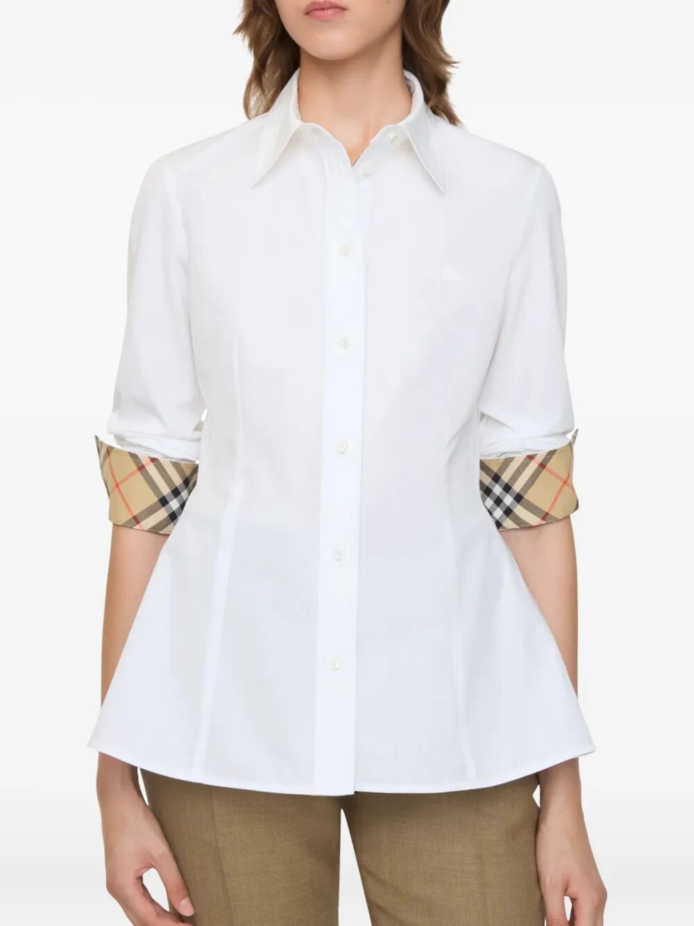 ELIZA COTTON SHIRT WITH DROP WAIST 8117134OPTIC (Burberry / シャツ・ブラウス ) | Burberry (バーバリー)(1)