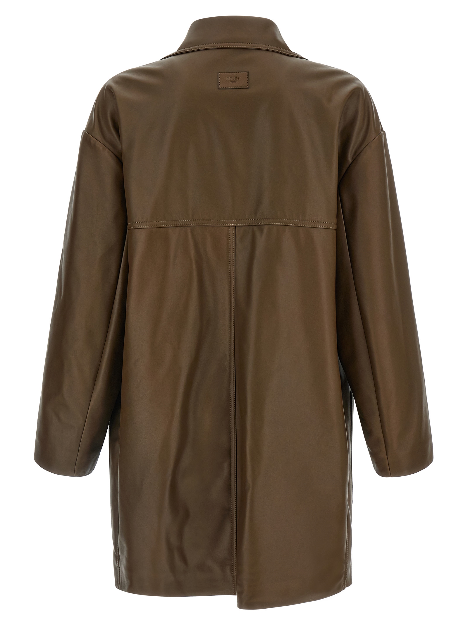 Double-breasted leather coat FPJ897AQOIF1LUZ (FENDI / レザー&ファージャケット・コート ) | FENDI (フェンディ)(1)