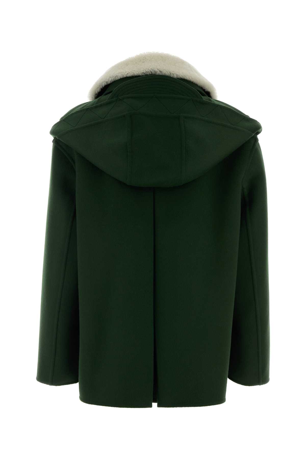 Dark green wool montgomery D476D318SHGVJ95918 (ERMANNO SCERVINO / コート ) | ERMANNO SCERVINO (エルマンノ シェルヴィーノ)(1)