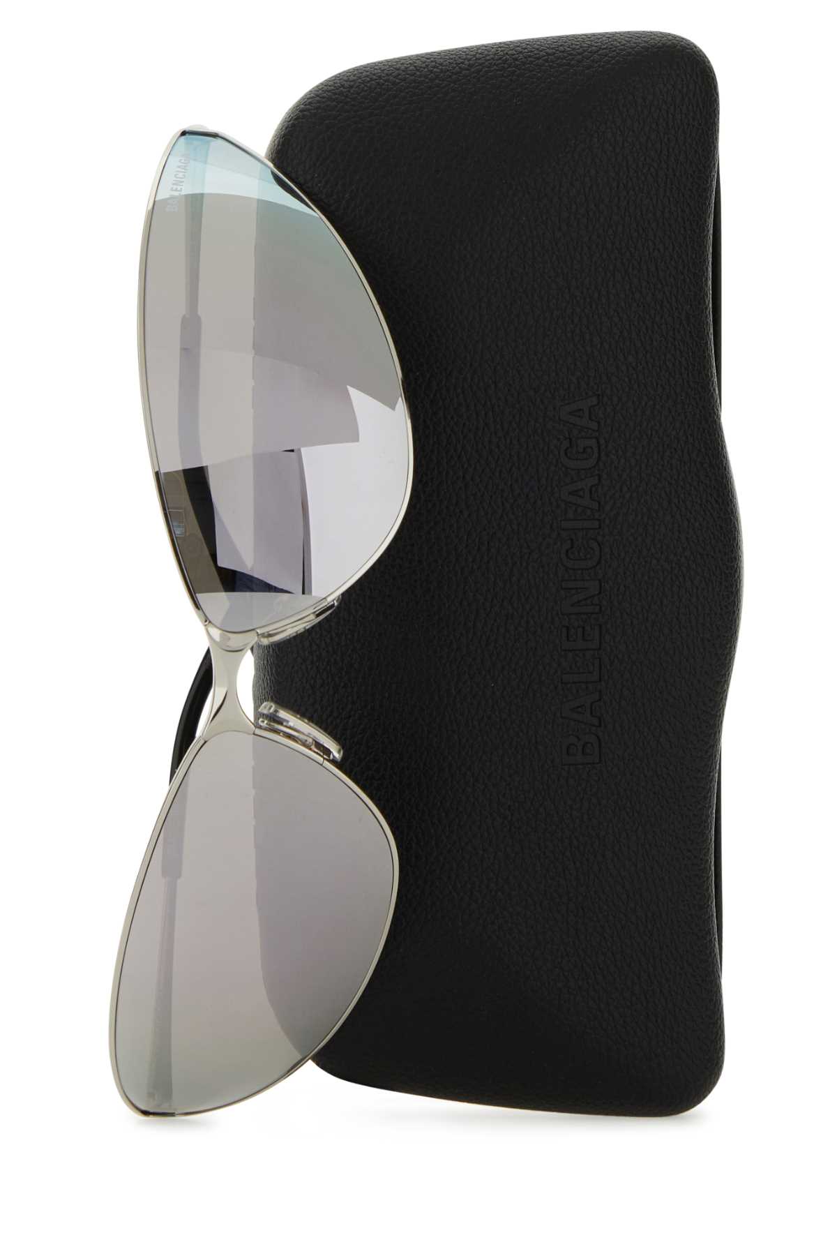 Silver metal Razor sunglasses 768061T00051402 (Balenciaga / サングラス・アイウェア ) | Balenciaga (バレンシアガ)(2)