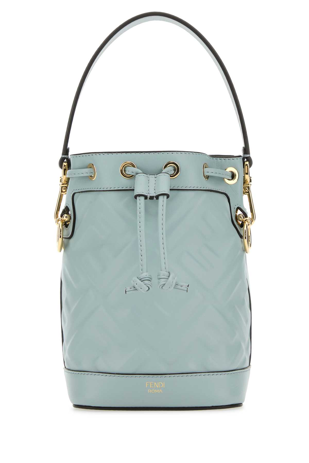 Light blue leather Mon Tresor bucket bag 8BS093ANWTF1NPU (FENDI / ハンドバッグ・ショルダーバッグ ) | FENDI (フェンディ)
