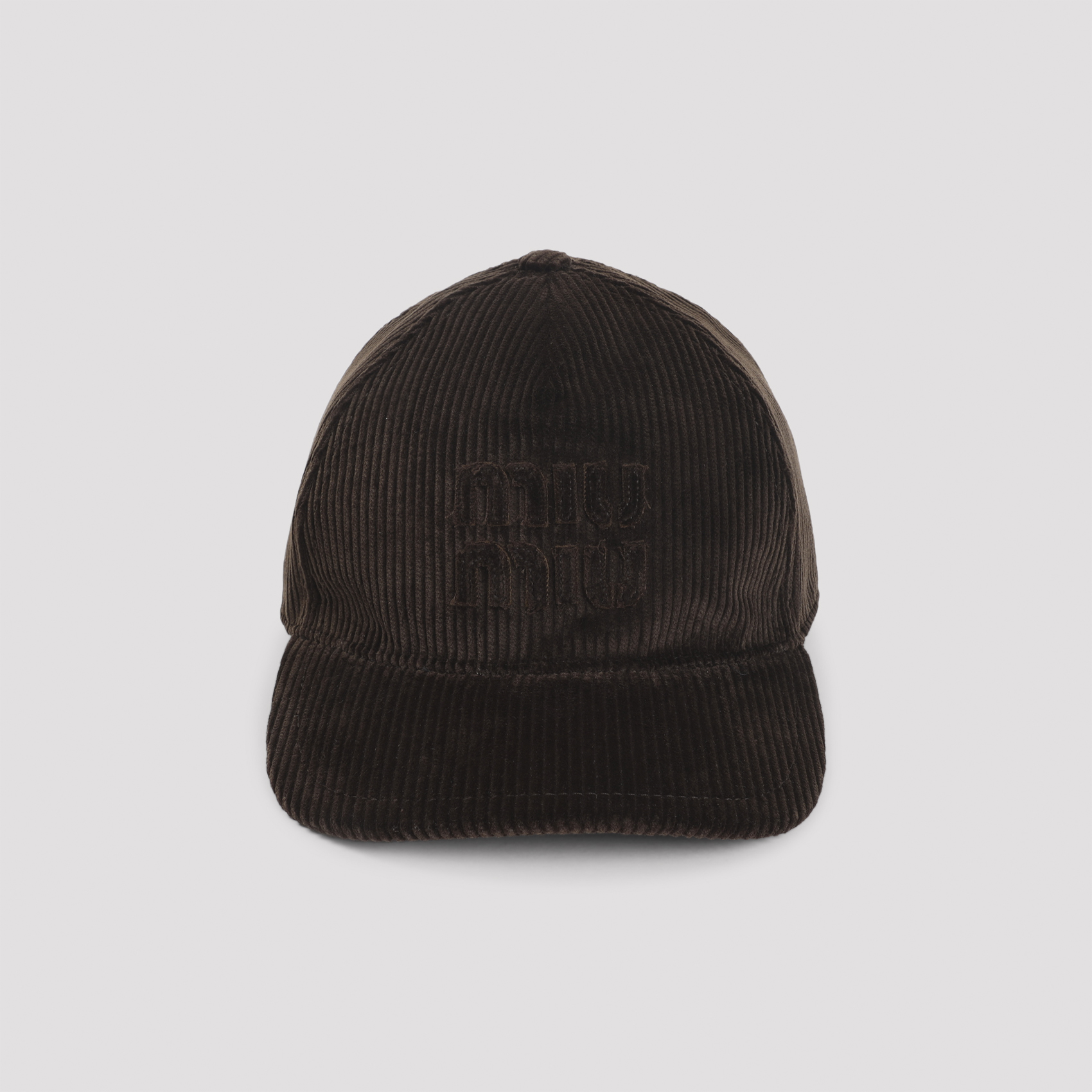 Dark brown corduroy baseball cap 5HC1792F81F0192 (MIU MIU / 帽子 ) | MIU MIU (ミュウミュウ)(4)