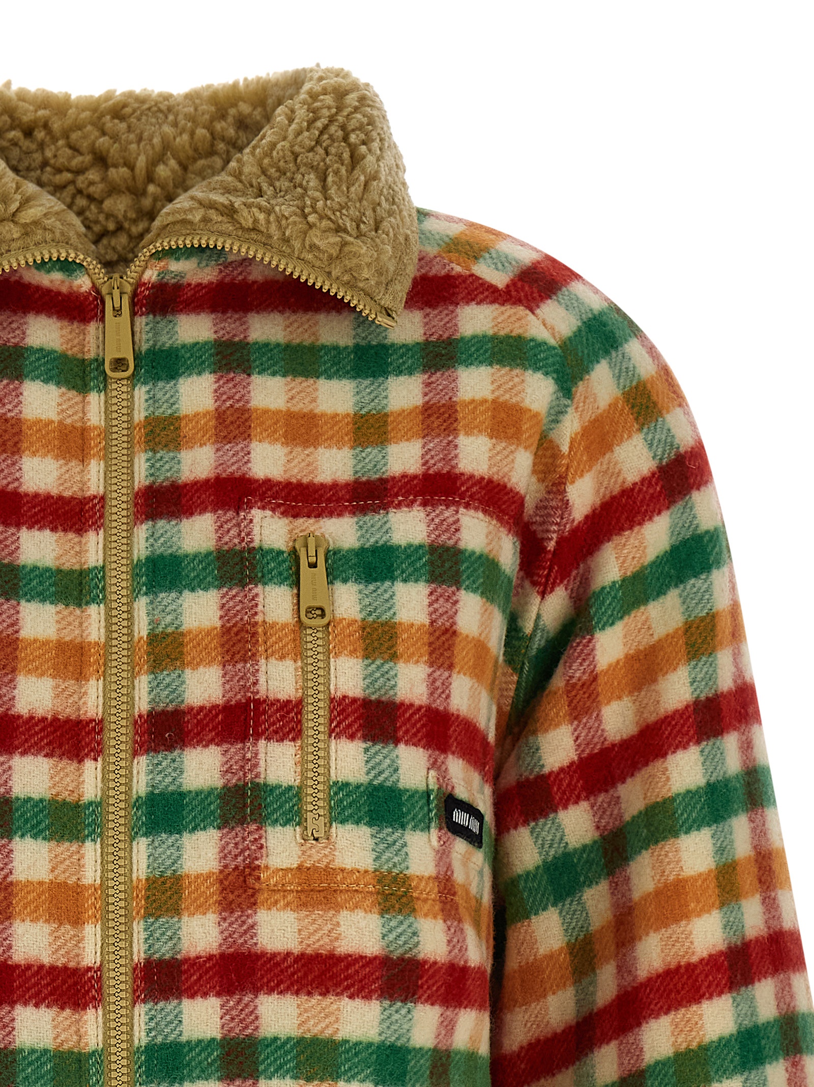 Check wool bomber jacket ML1358SOOO18FUF04UO (MIU MIU / カジュアルジャケット ) | MIU MIU (ミュウミュウ)(2)