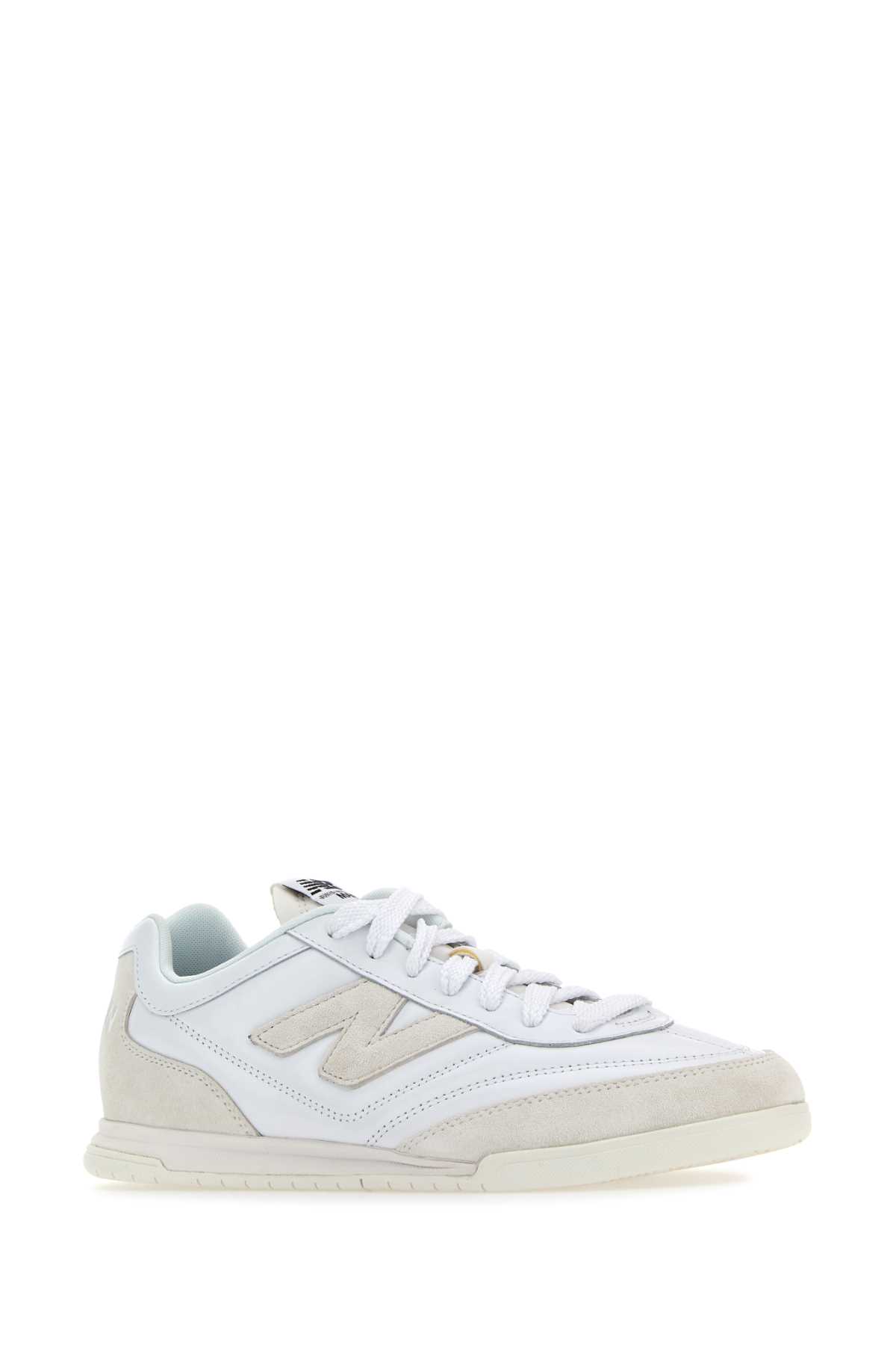 White leather Junya Watanabe X New Balance sneakers WMK102S24WHITE (JUNYA WATANABE / スニーカー ) | JUNYA WATANABE (ジュンヤ ワタナベ)(1)