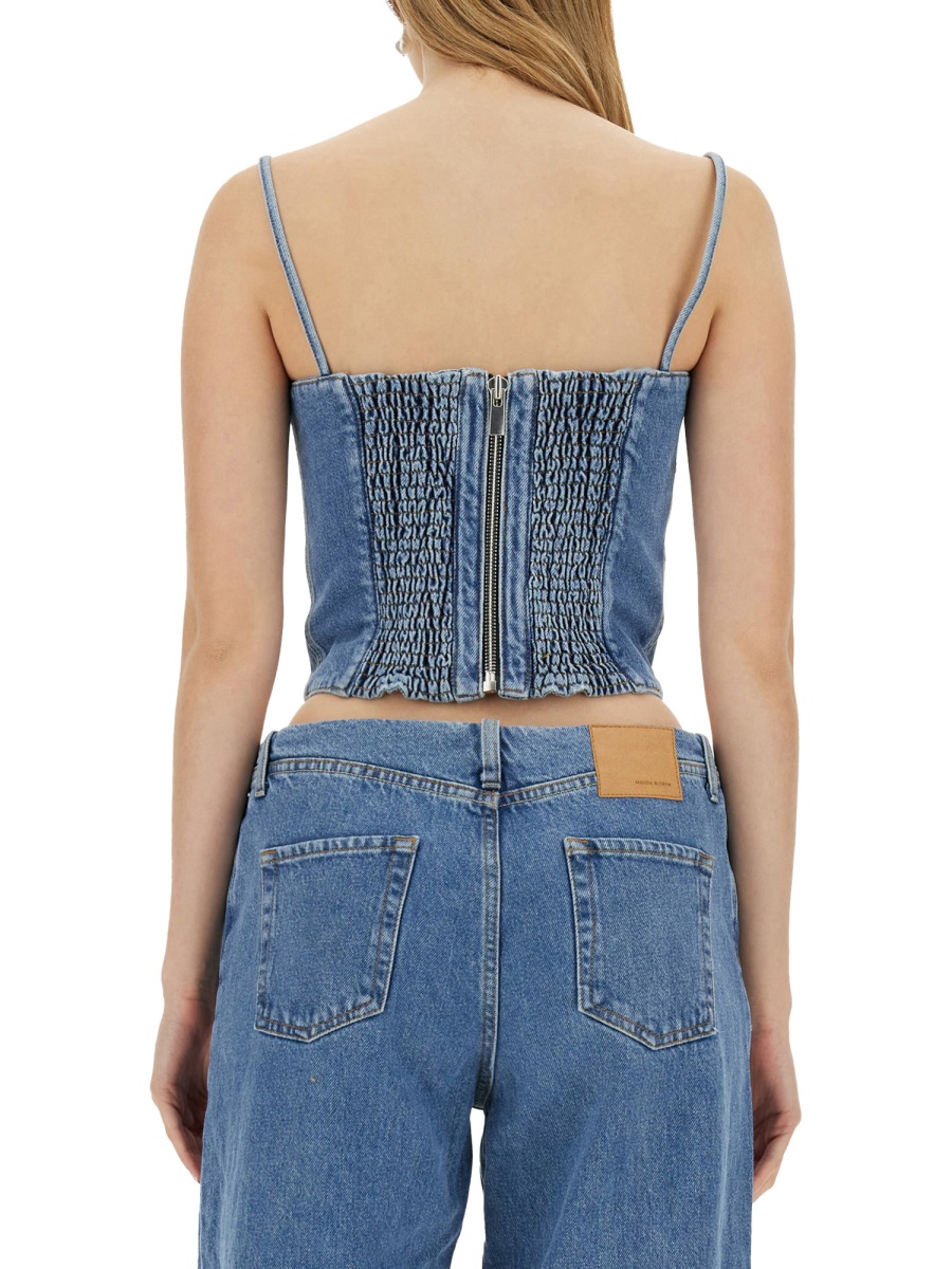 DENIM CORSET 111424BLUE (MAGDA BUTRYM / タンクトップ・キャミソール ) | MAGDA BUTRYM (マグダブトリム)(2)