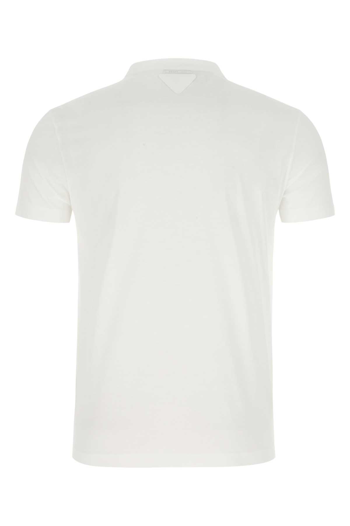 White cotton t-shirt set UJM492S22111CDF0009 (Prada / Tシャツ・カットソー ) | Prada (プラダ)(1)