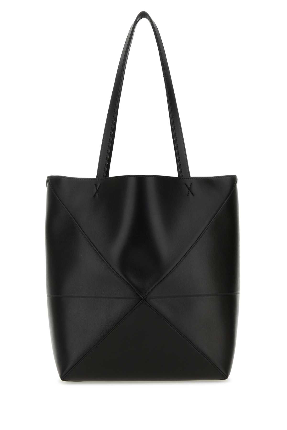 Black leather medium Puzzle Fold shopping bag A657G50X01BLACK (LOEWE / トートバッグ ) | LOEWE (ロエベ)(2)