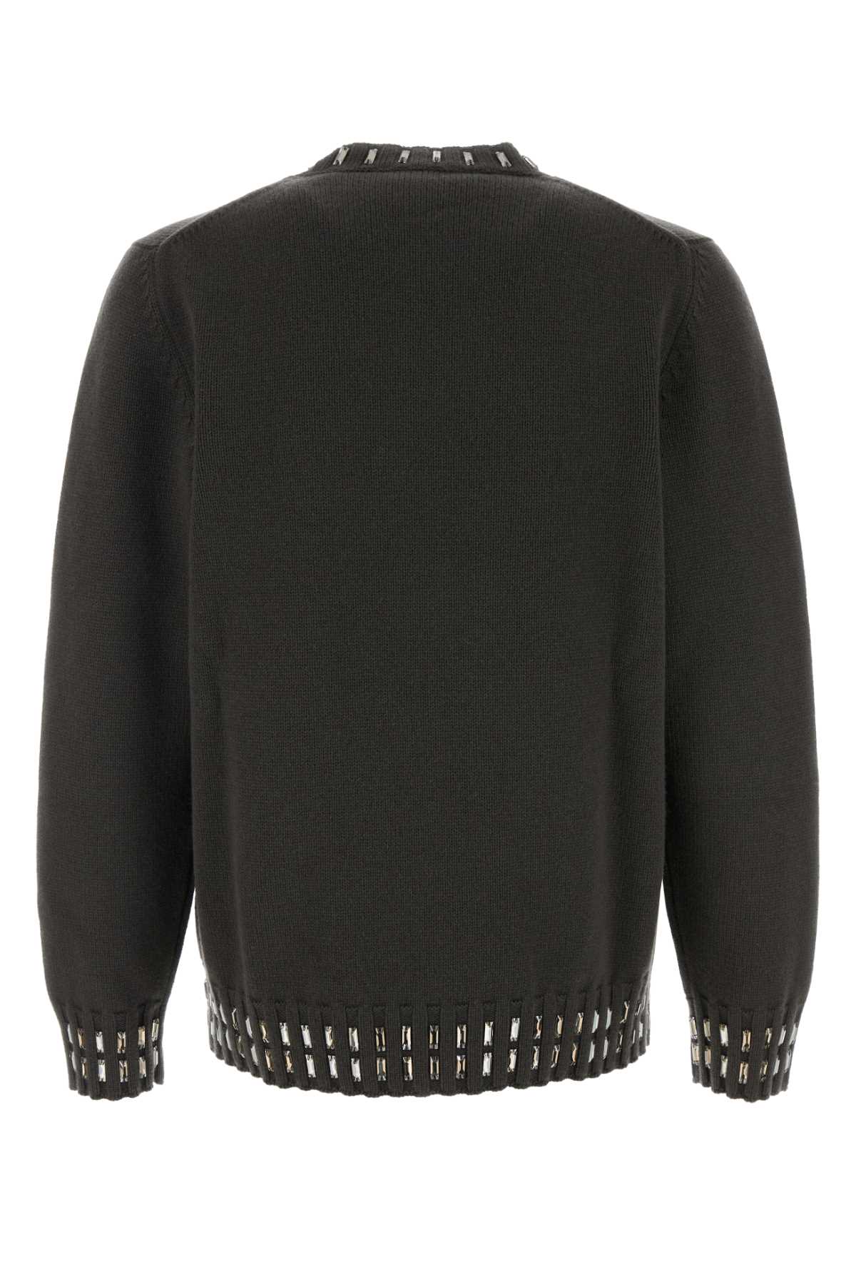 Charcoal wool blend sweater FZX091AOZRF0UU0 (FENDI / ニット・セーター・カーディガン ) | FENDI (フェンディ)(1)