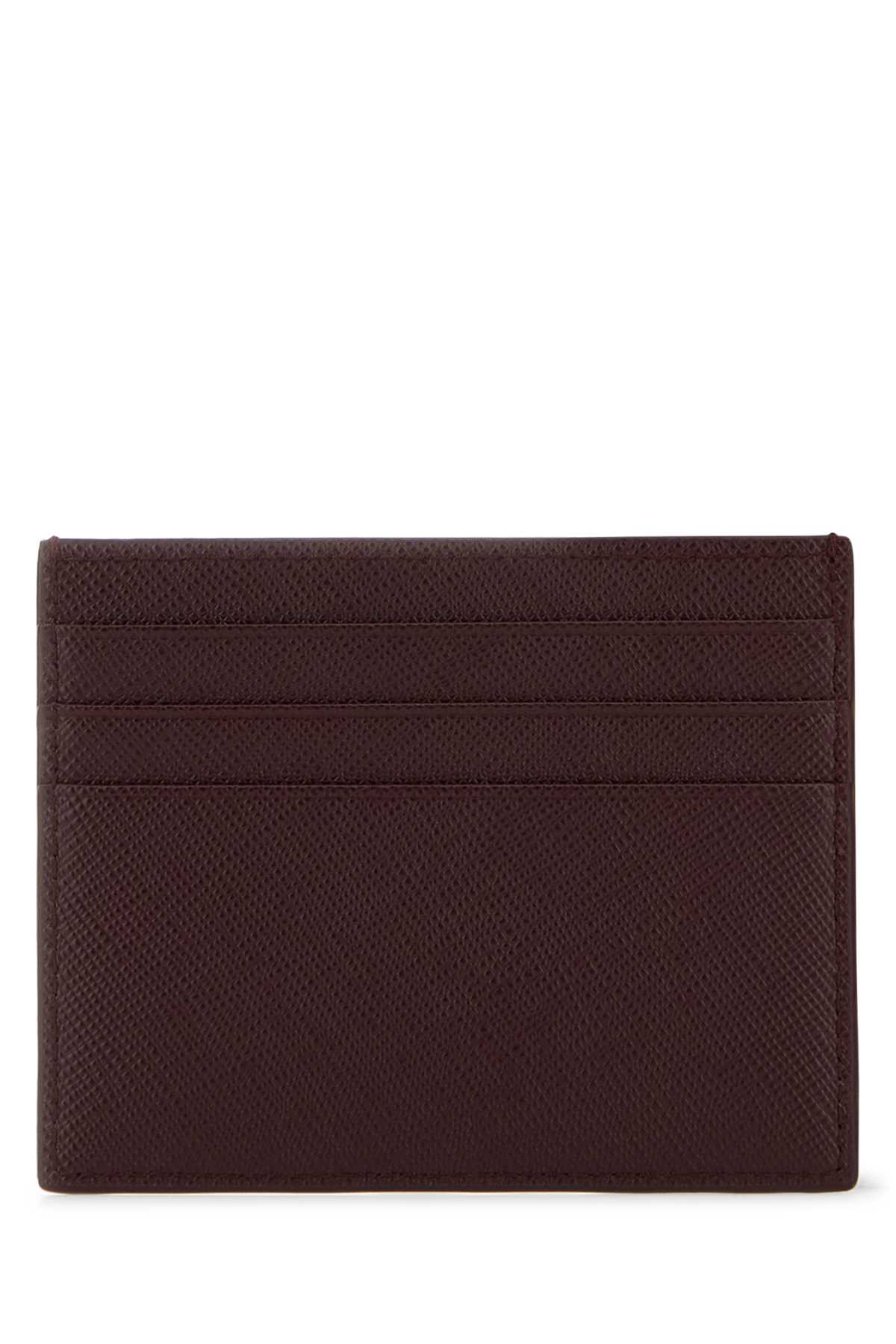 Burgundy leather card holder 1MC025QHHF0007 (Prada / 財布・カードケース ) | Prada (プラダ)(2)