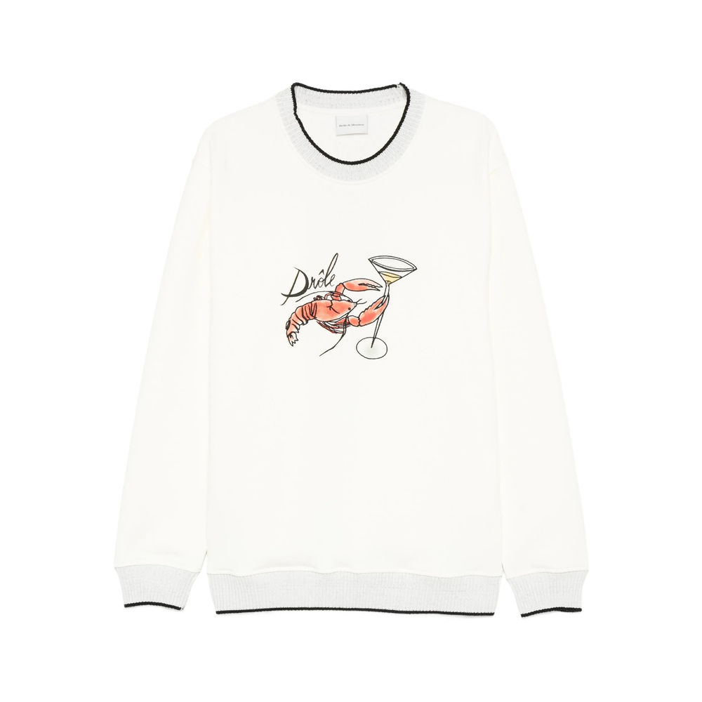 Sweatshirt Drole De Monsieur ISW177CO230OFFWH (Drôle De Monsieur / スウェット・フーディー ) | Drôle De Monsieur (ドロールドムッシュ)