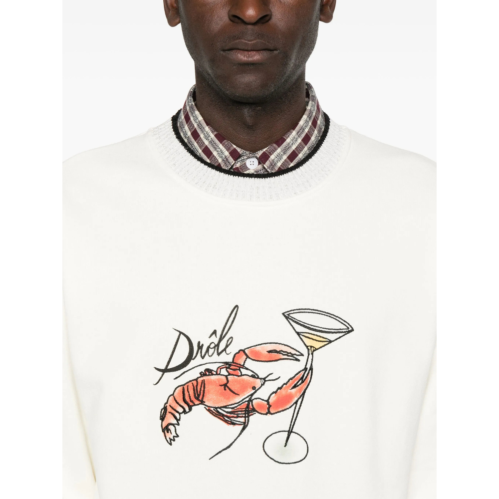 Sweatshirt Drole De Monsieur ISW177CO230OFFWH (Drôle De Monsieur / スウェット・フーディー ) | Drôle De Monsieur (ドロールドムッシュ)(3)