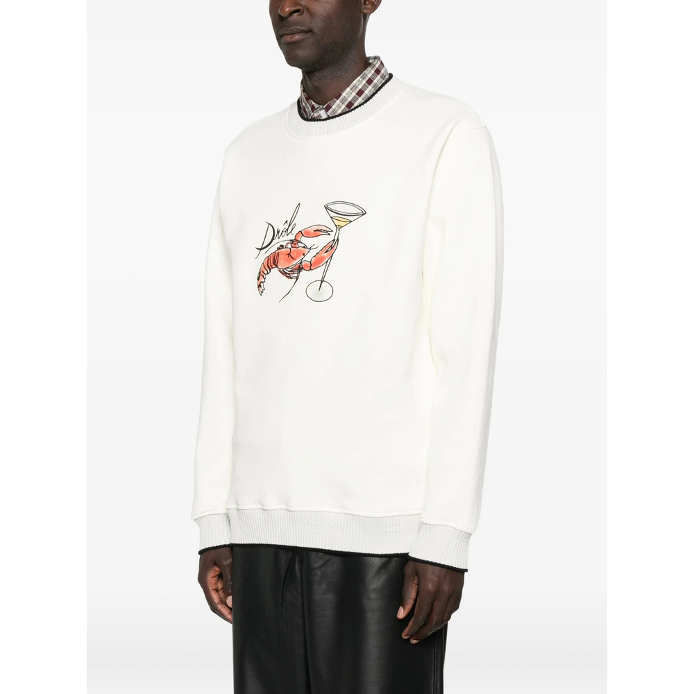 Sweatshirt Drole De Monsieur ISW177CO230OFFWH (Drôle De Monsieur / スウェット・フーディー ) | Drôle De Monsieur (ドロールドムッシュ)(4)