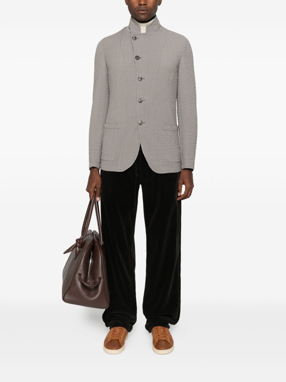 Emporio Armani Jackets Grey EM000144TE16182M6183 (EMPORIO ARMANI / ブレザー・ジャケット ) | EMPORIO ARMANI (エンポリオ アルマーニ)(1)