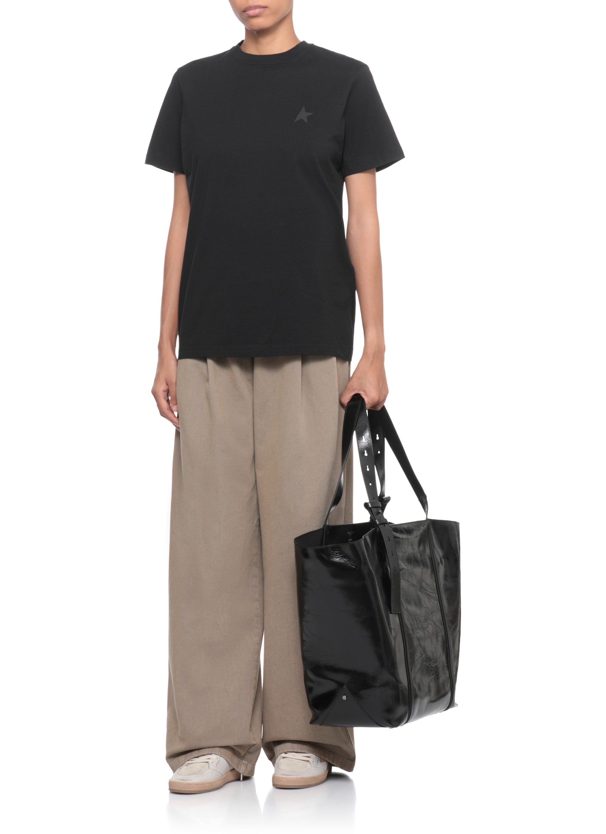 Golden Goose T-shirts and Polos Black GWP01220P00059390100STARWS (Golden Goose / Tシャツ・カットソー ) | Golden Goose (ゴールデングース)(4)