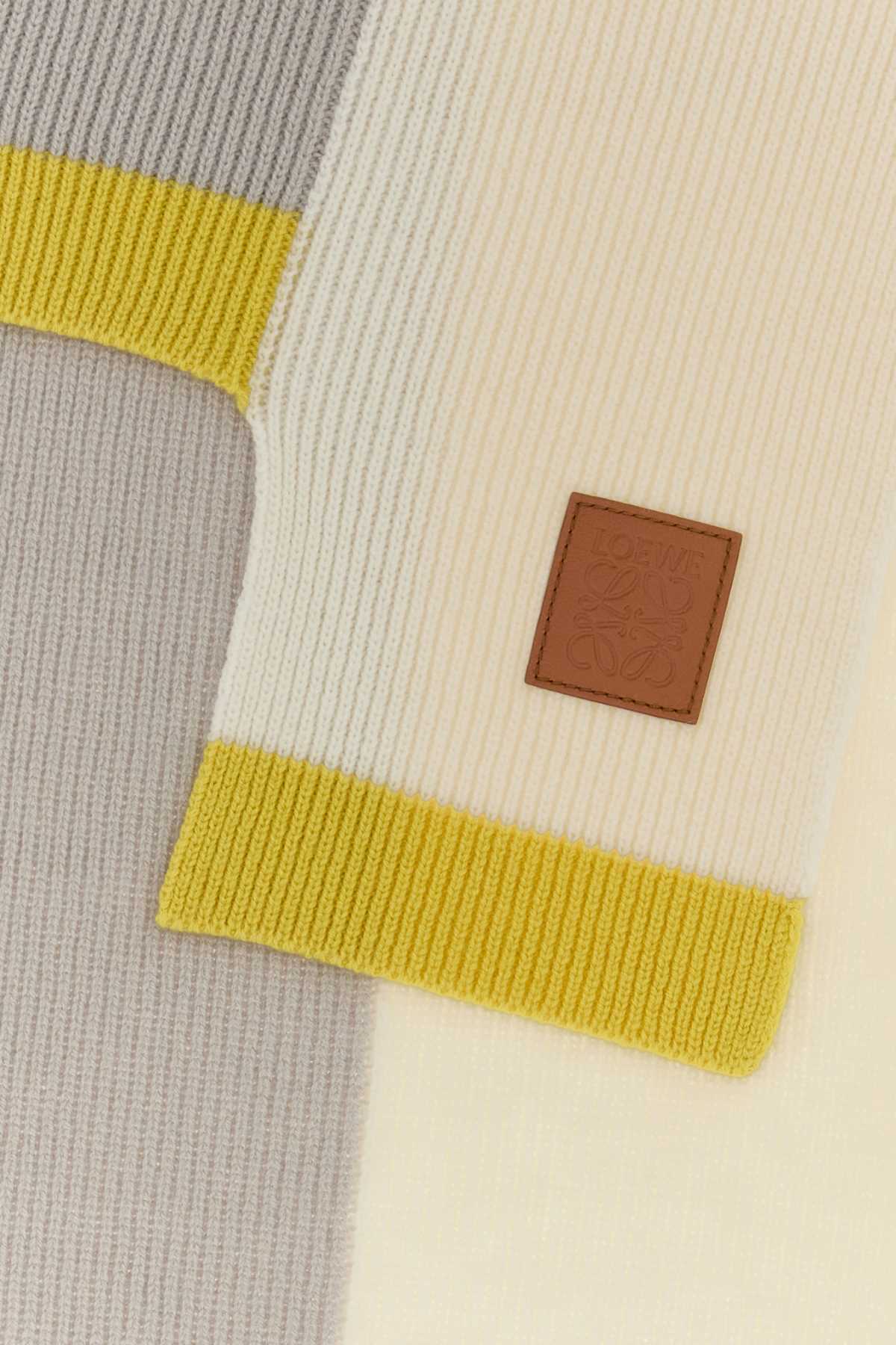 Two-tone wool scarf FSA8S3SK01MUSTARDBRONZE (LOEWE / スカーフ・マフラー ) | LOEWE (ロエベ)(1)