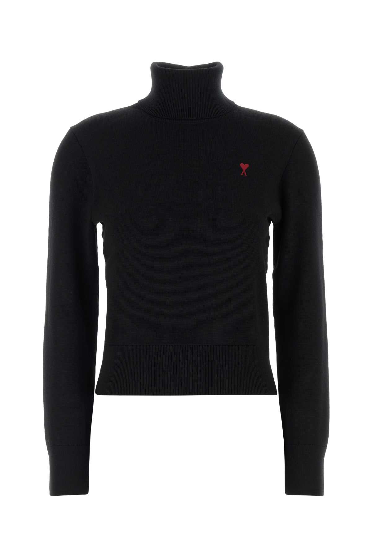 Black wool sweater FKS827001009 (AMI Paris / ニット・セーター・カーディガン ) | AMI Paris (アミパリス)