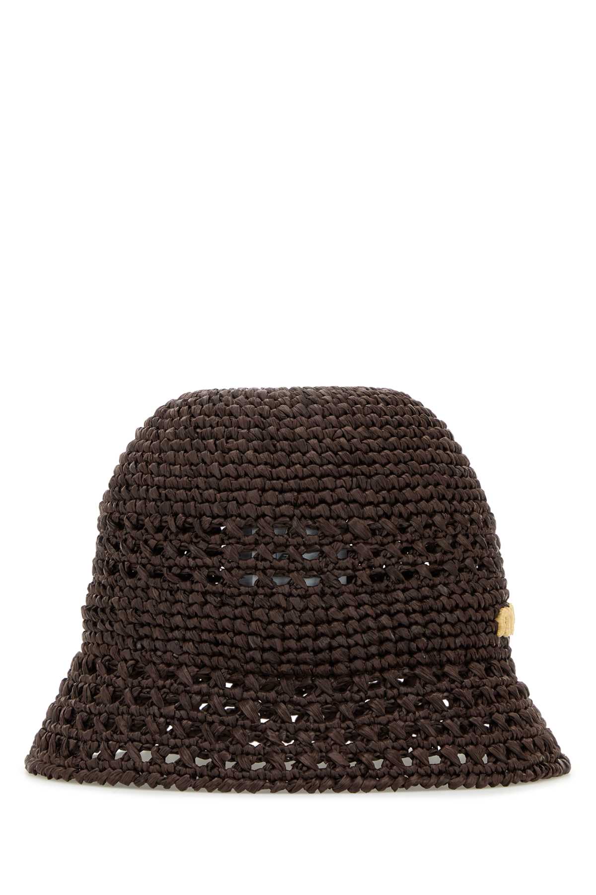Brown raffia bucket hat 5HC2872DO1F0966 (MIU MIU / 帽子 ) | MIU MIU (ミュウミュウ)(2)