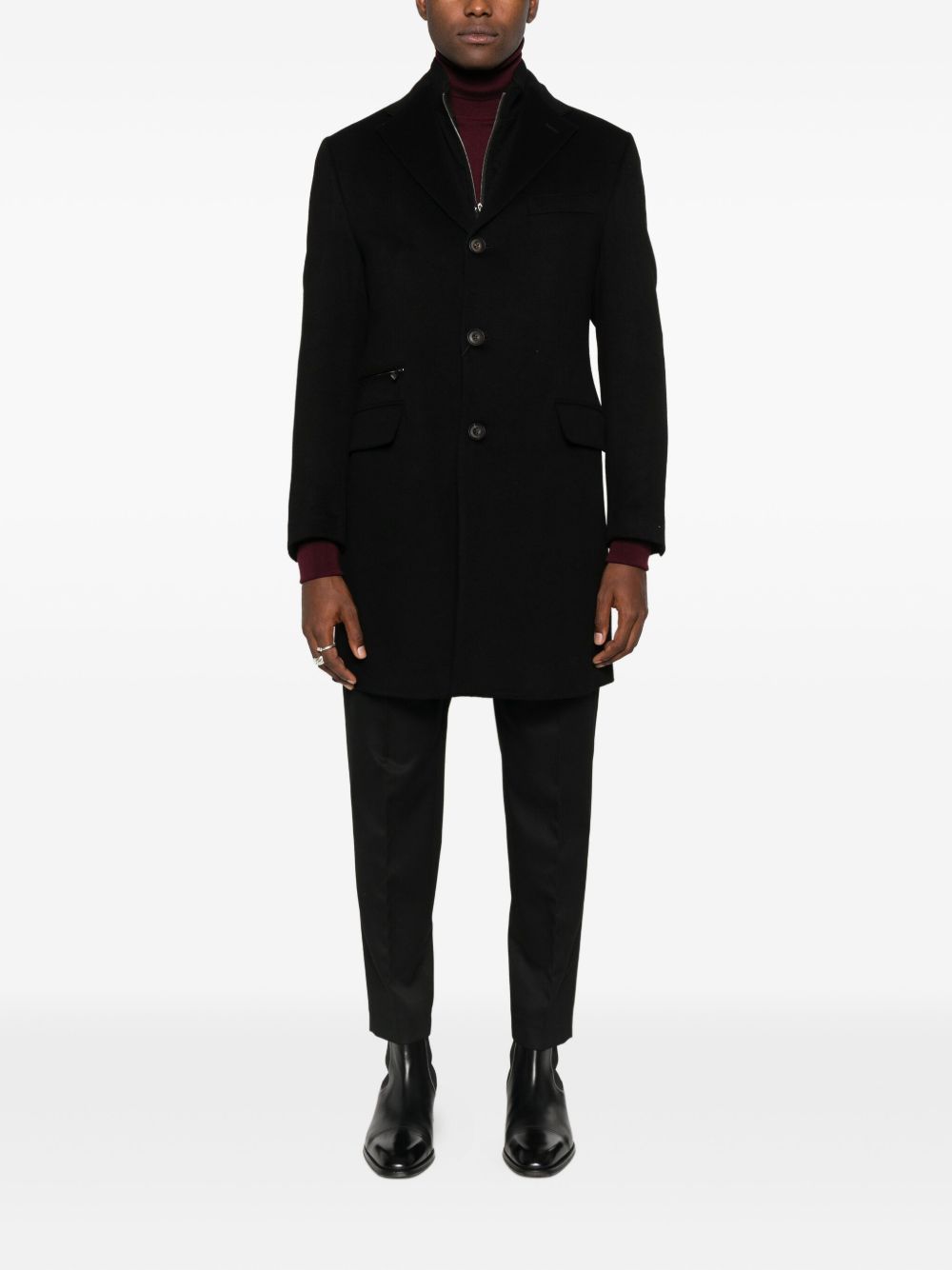 Corneliani Coats Black 2615812612179020 (CORNELIANI / コート ) | CORNELIANI (コルネリアーニ)(2)