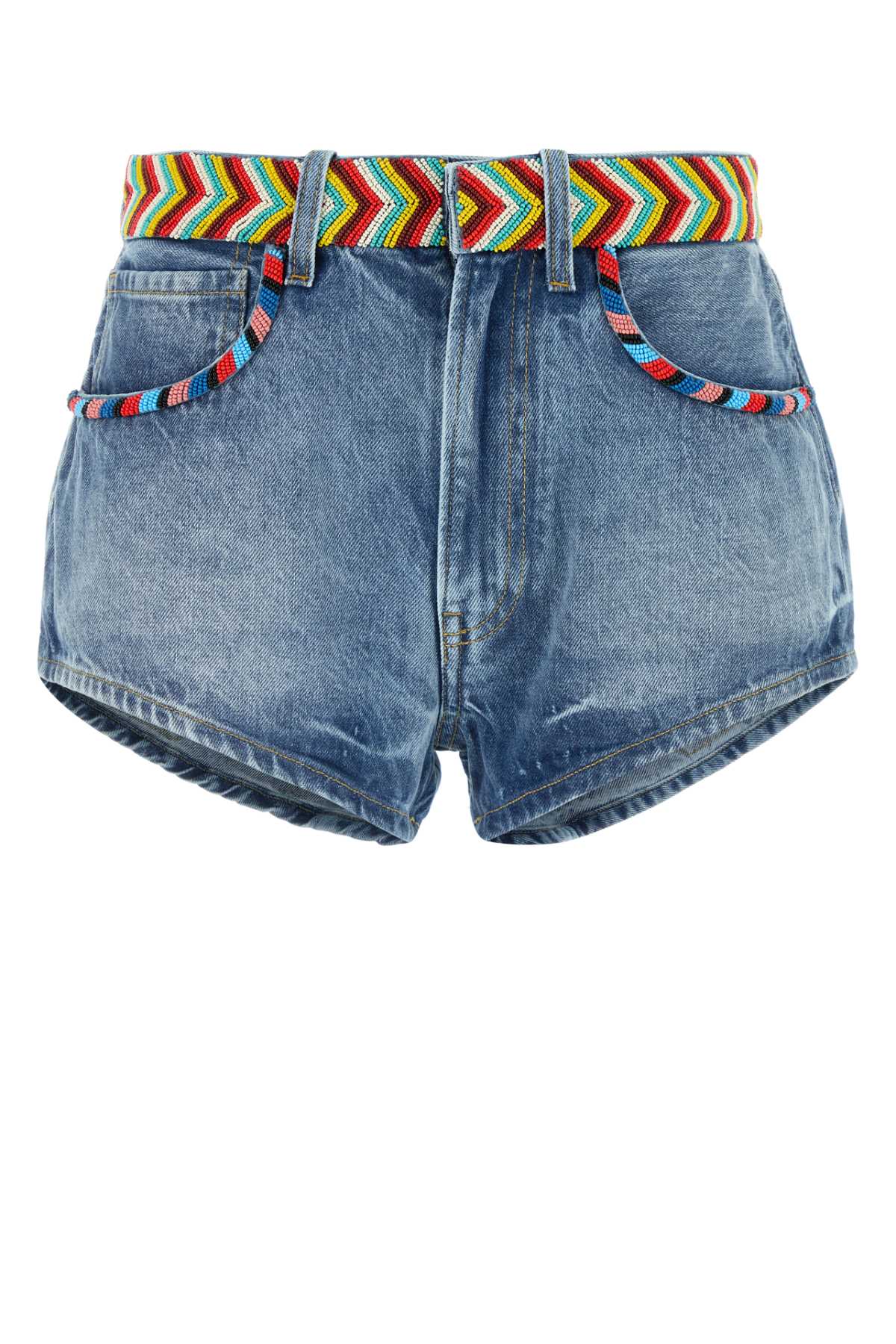 Denim Memories on the Savannah shorts LWYC009R25DEN0014484 (ALANUI / ショートパンツ ) | ALANUI (アラヌイ)