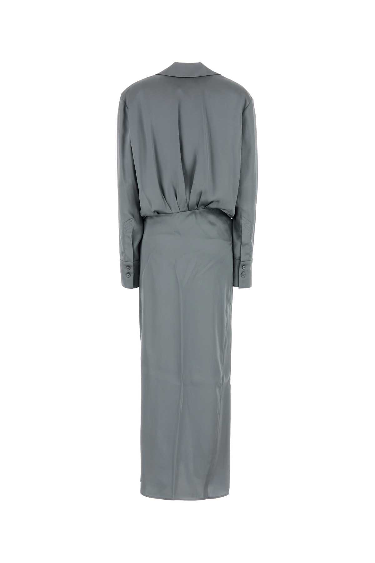 Dark grey satin dress 251WCW00242VVV088AA084 (THE ATTICO / ワンピース・ドレス・オールインワン ) | THE ATTICO (ジ・アティコ)(1)