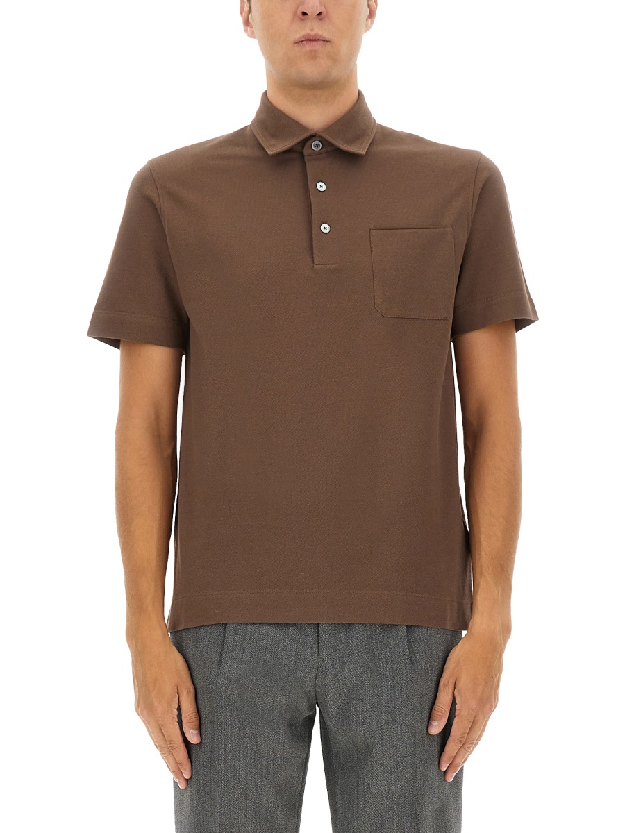 COTTON POLO SHIRT WITH POCKET UG392A2G752M06 (ZEGNA / ポロシャツ ) | ZEGNA (ゼニア)