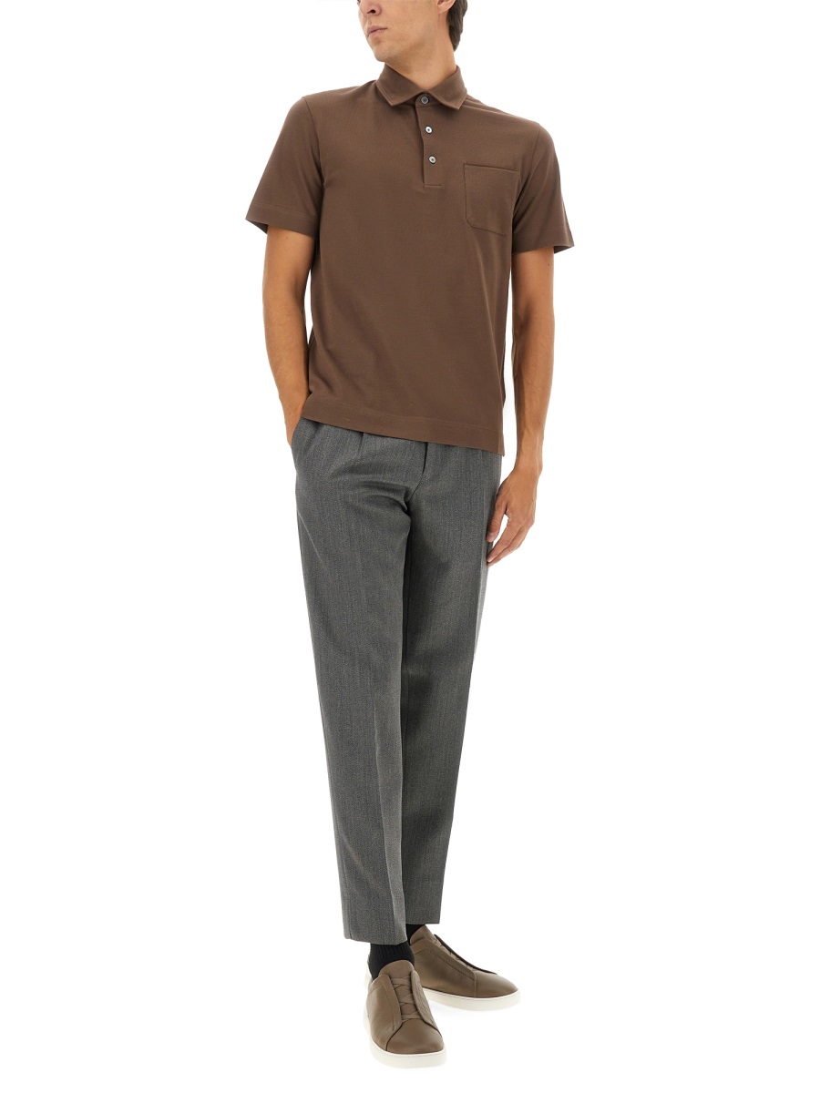 COTTON POLO SHIRT WITH POCKET UG392A2G752M06 (ZEGNA / ポロシャツ ) | ZEGNA (ゼニア)(1)