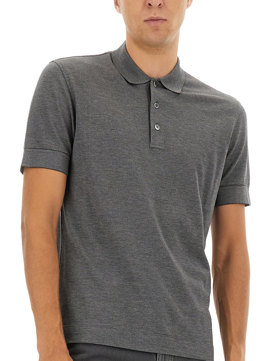 COTTON BLEND POLO SHIRT UG381A2G740K98 (ZEGNA / ポロシャツ ) | ZEGNA (ゼニア)(3)