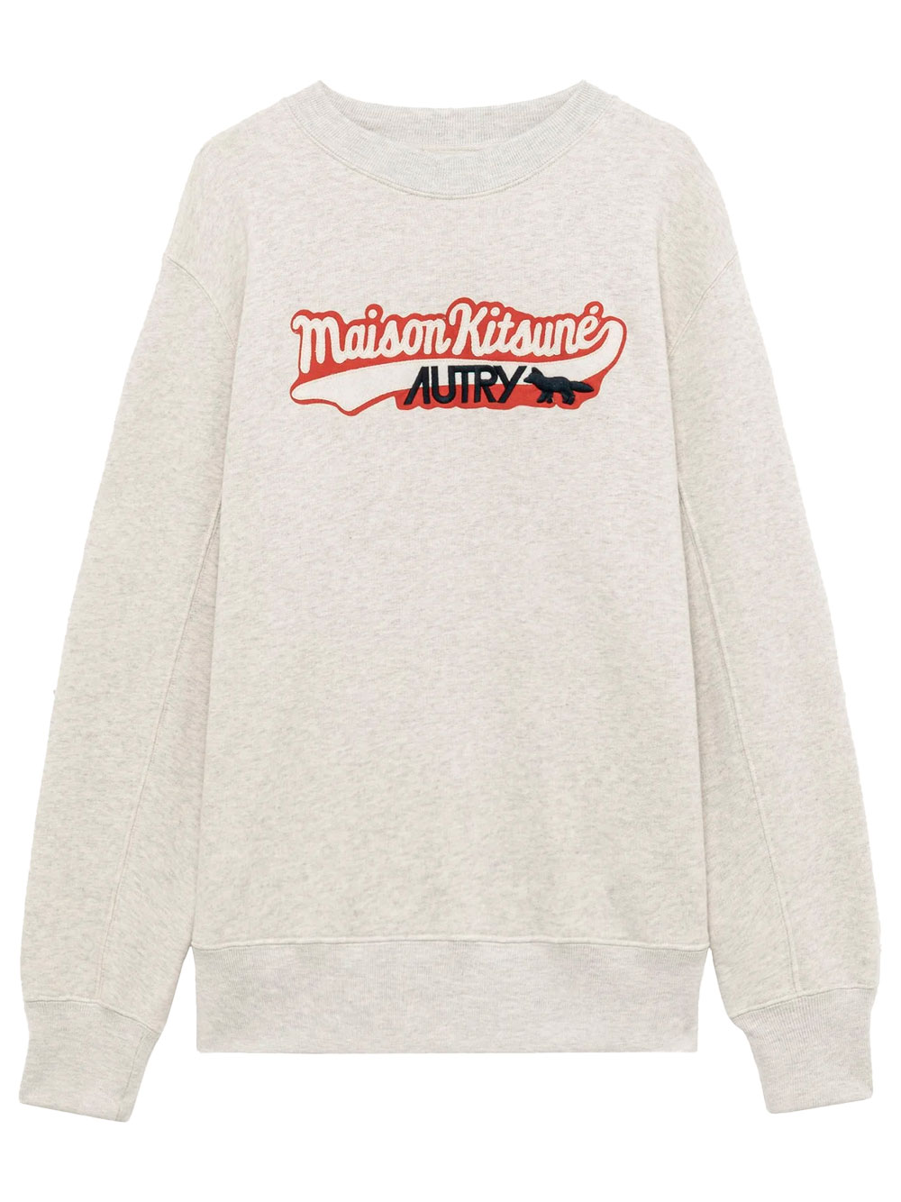 X MAISON KITSUNÉ LOGO PRINT CREWNECK SWEATSHIRT SWPXMK1MMELANGE (AUTRY / スウェット・フーディー ) | AUTRY (オートリー)