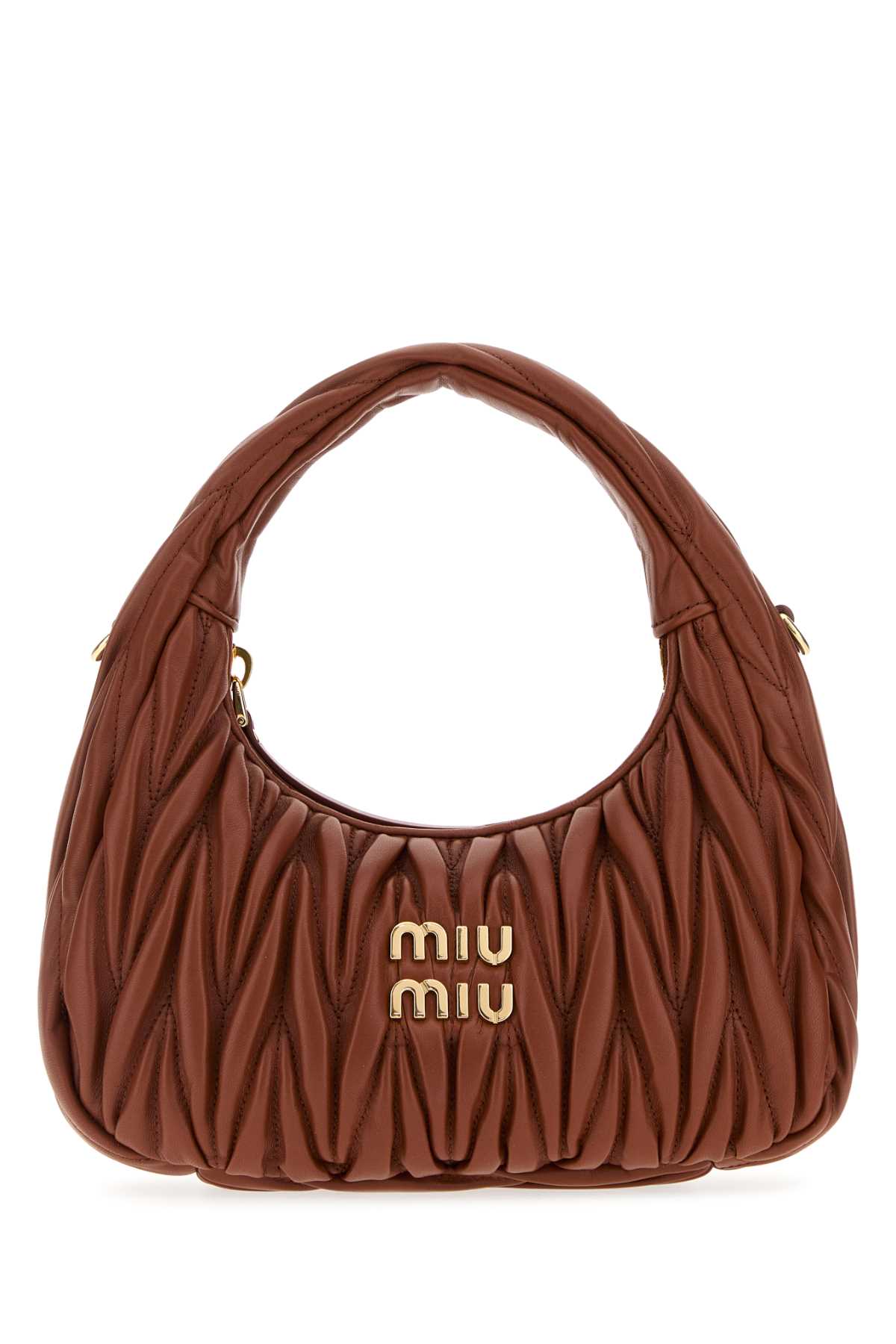 Copper nappa leather Wander handbag 5BC125VOOYAN88F0033 (MIU MIU / ハンドバッグ・ショルダーバッグ ) | MIU MIU (ミュウミュウ)