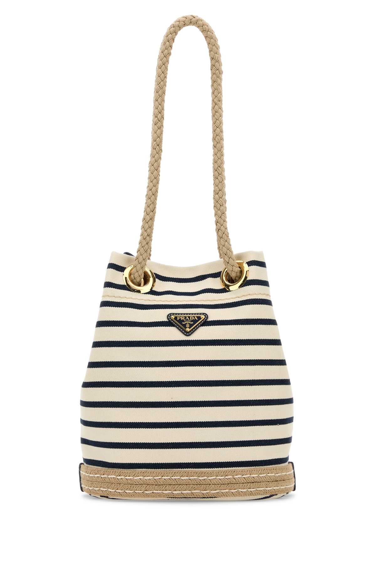 Embroidered canvas bucket bag 1BE082VOOH2HHLF0C56 (Prada / ハンドバッグ・ショルダーバッグ ) | Prada (プラダ)