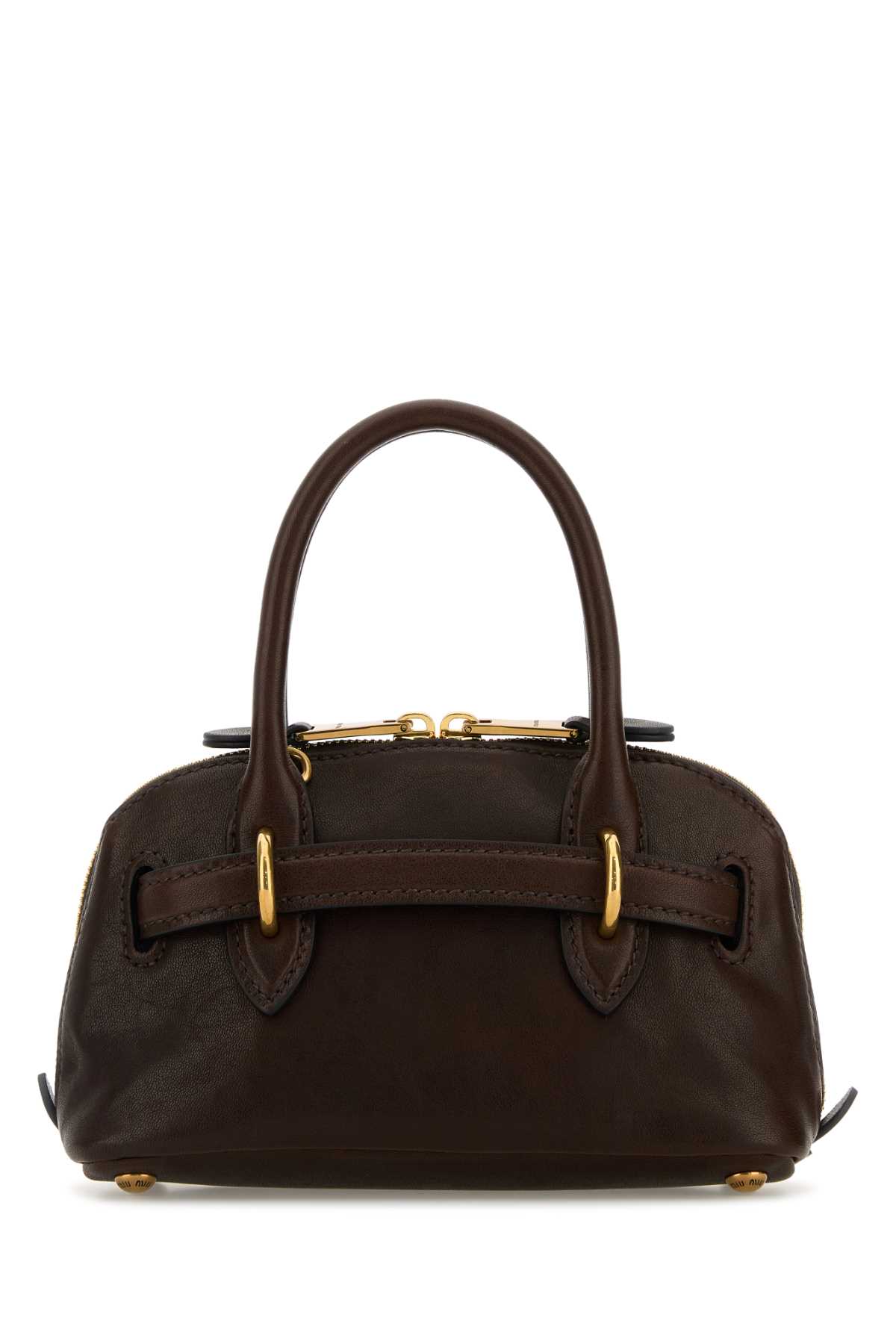 Chocolate leather mini Aventure handbag 5BP0902BBLF0NBL (MIU MIU / ハンドバッグ・ショルダーバッグ ) | MIU MIU (ミュウミュウ)(2)