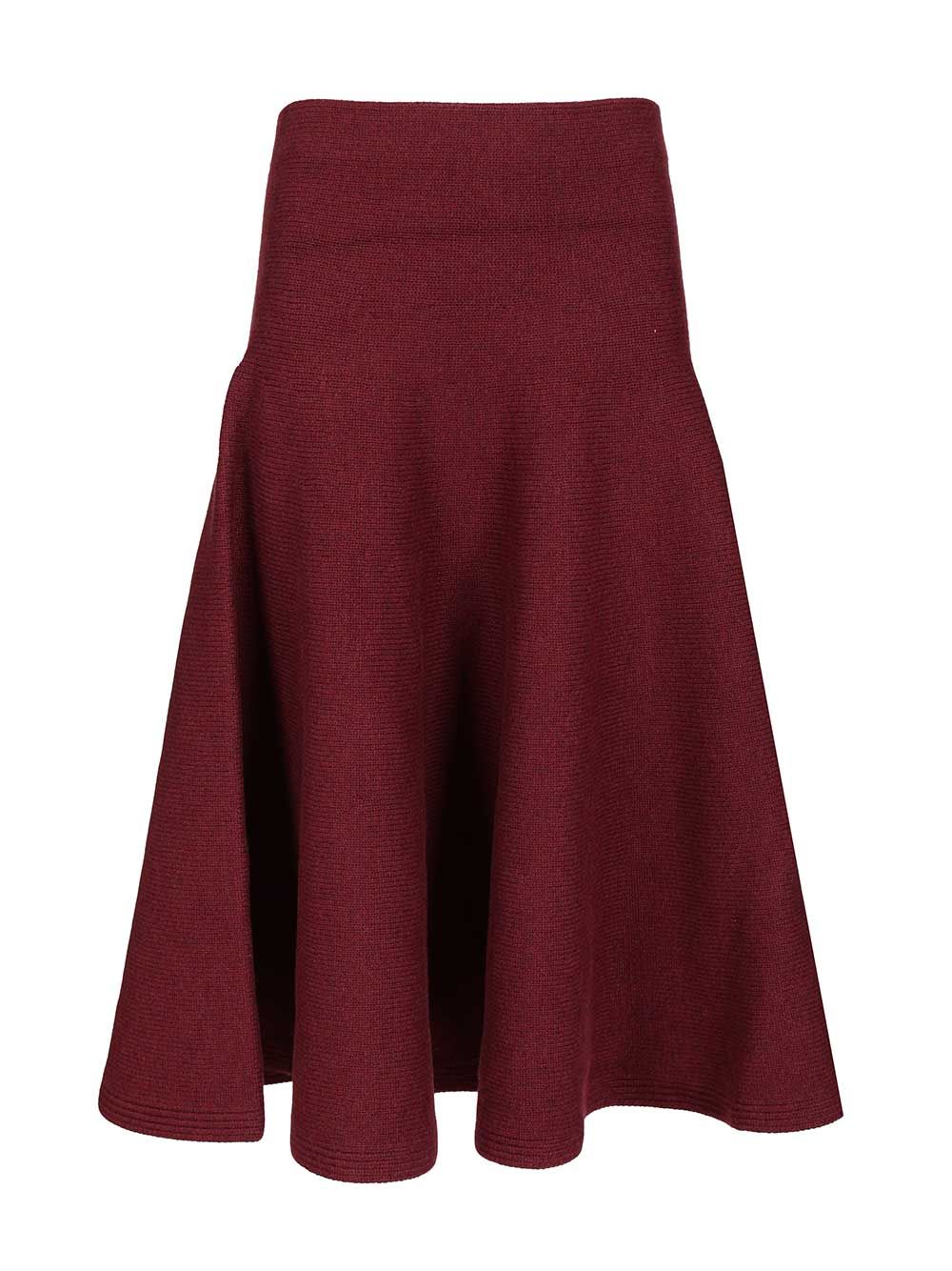 Flared cashmere skirt AA9J2418K115B332 (ALAIA / スカート ) | ALAIA (アライア)