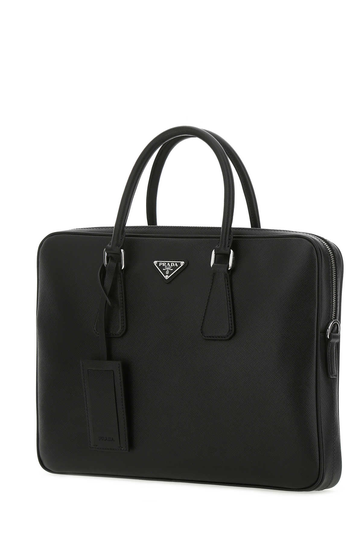 Black leather brief case 2VE368VOOX9Z2F0002 (Prada / ビジネス・トラベルバッグ ) | Prada (プラダ)(1)