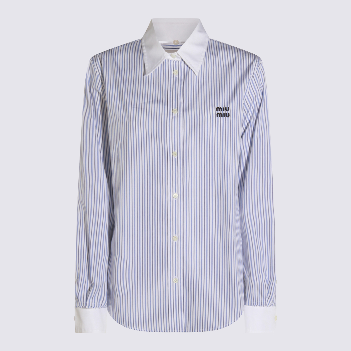 Miu Miu Shirts White MK1972174TF0W3B (MIU MIU / シャツ・ブラウス ) | MIU MIU (ミュウミュウ)