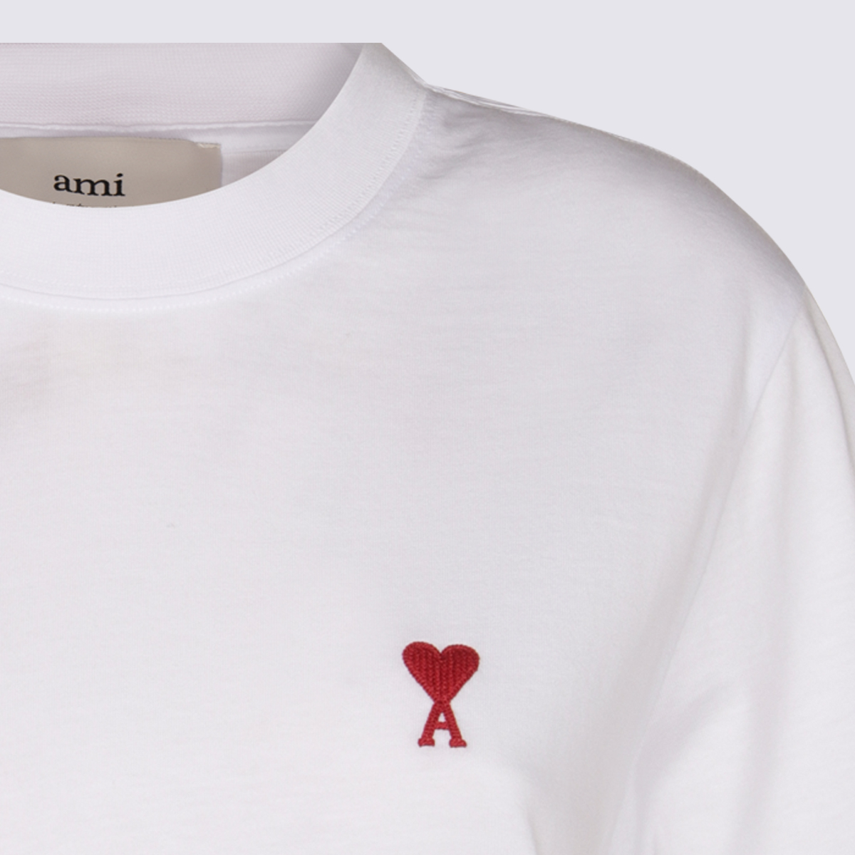 Ami Paris T-shirts and Polos White H24UTS035724100H24 (AMI Paris / Tシャツ・カットソー ) | AMI Paris (アミパリス)(2)