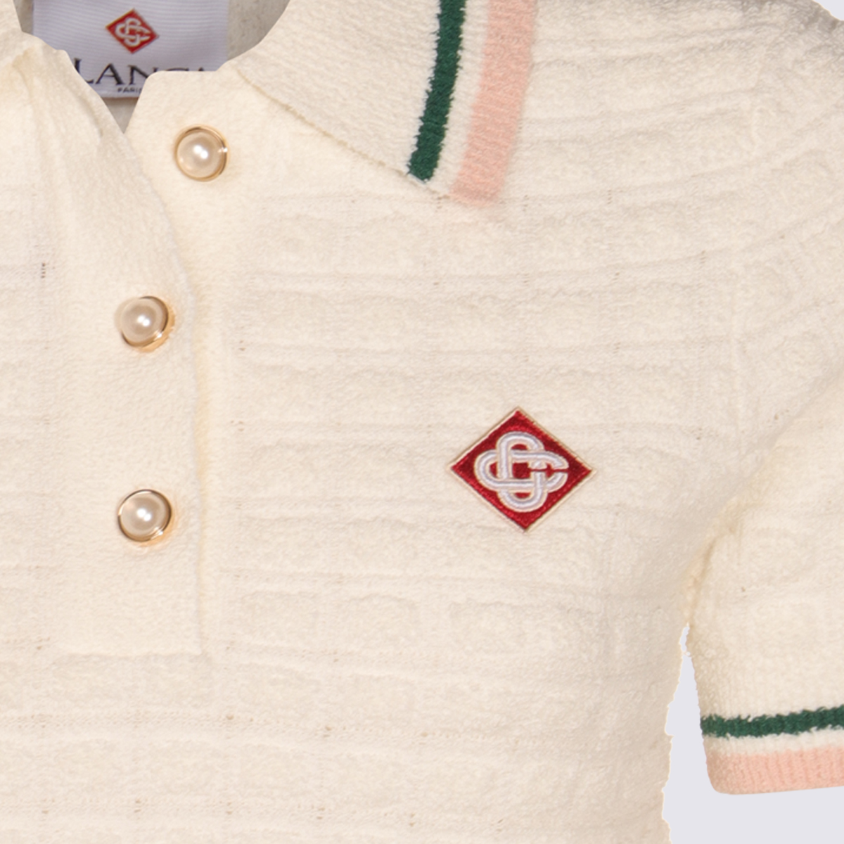 Casablanca T-shirts and Polos White WPF25KW101701 (Casablanca / ポロシャツ ) | Casablanca (カサブランカ)(2)