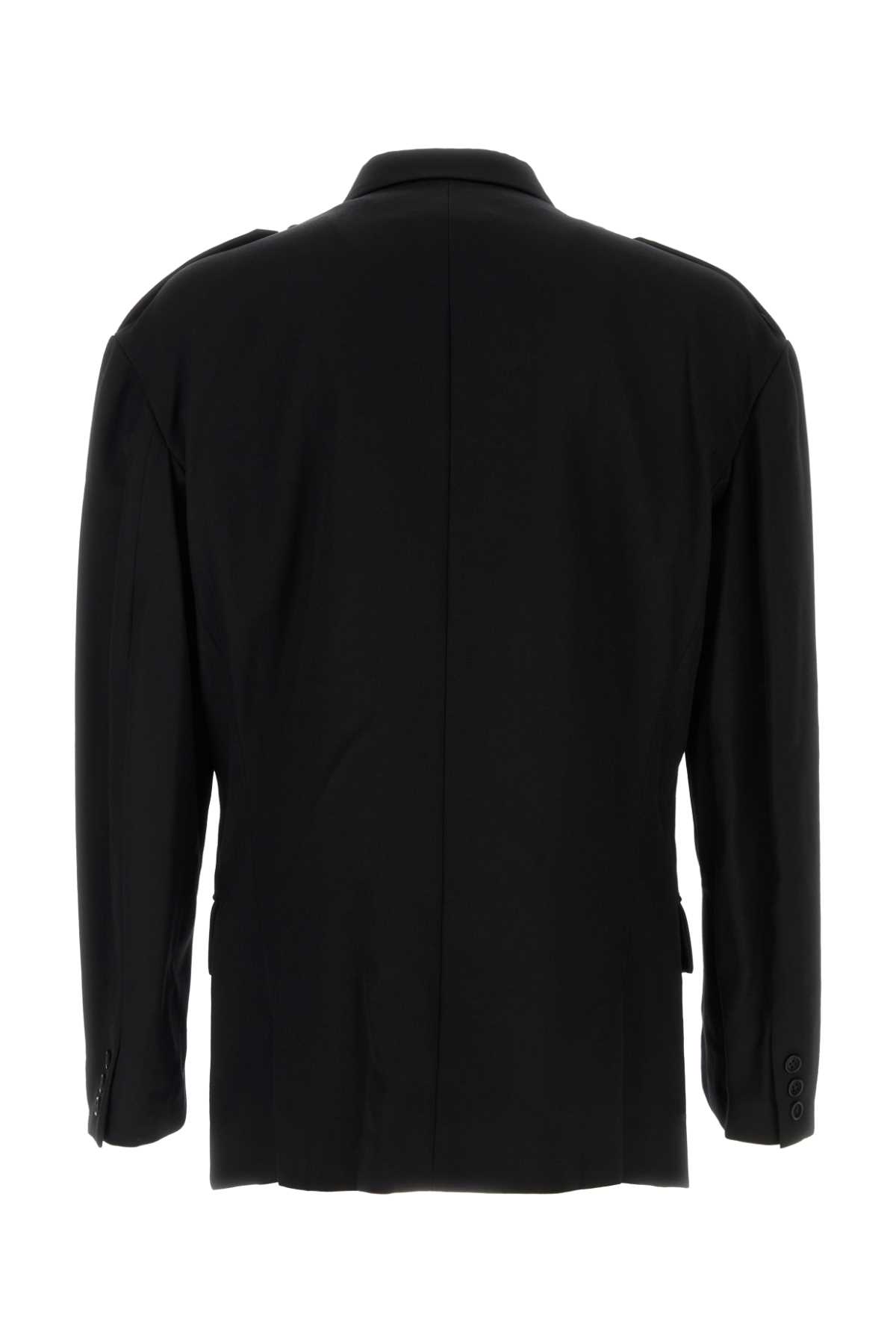 Black wool blazer HOJ725341 (Yohji Yamamoto / ブレザー・ジャケット ) | Yohji Yamamoto (ヨウジヤマモト)(1)