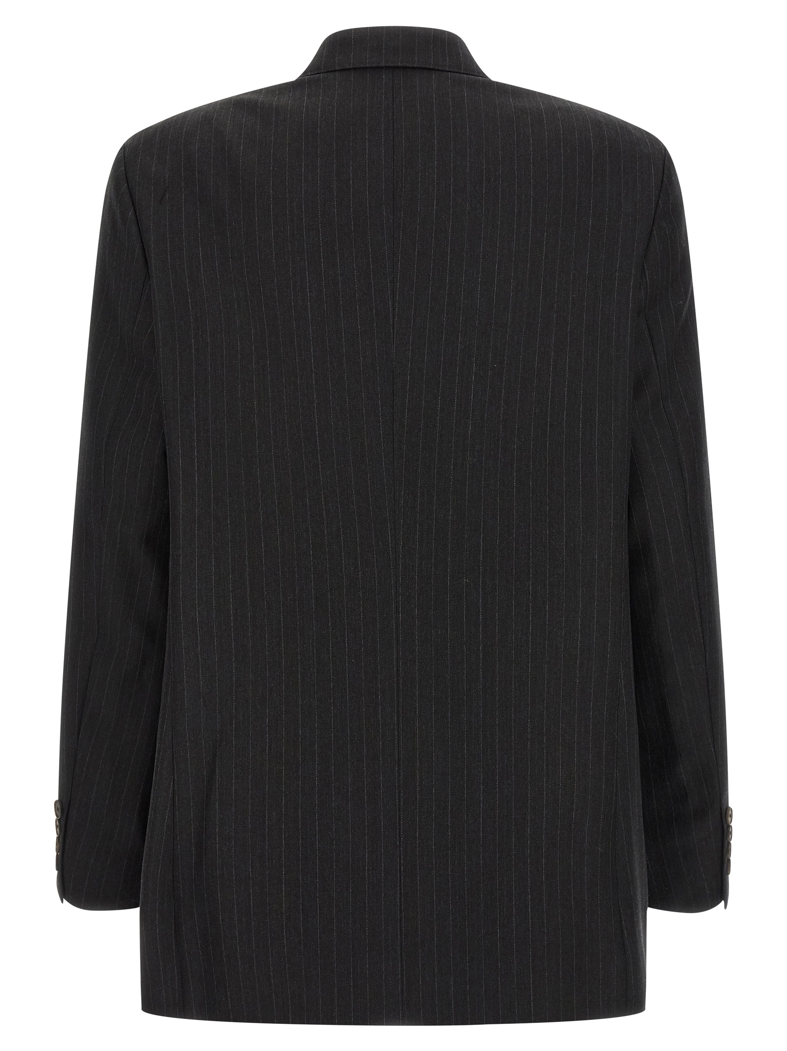 Pinstriped long blazer A25AJ04BSCHARCOALNAVYSTRIPE (AURALEE / ブレザー・ジャケット ) | AURALEE (オーラリー)(1)