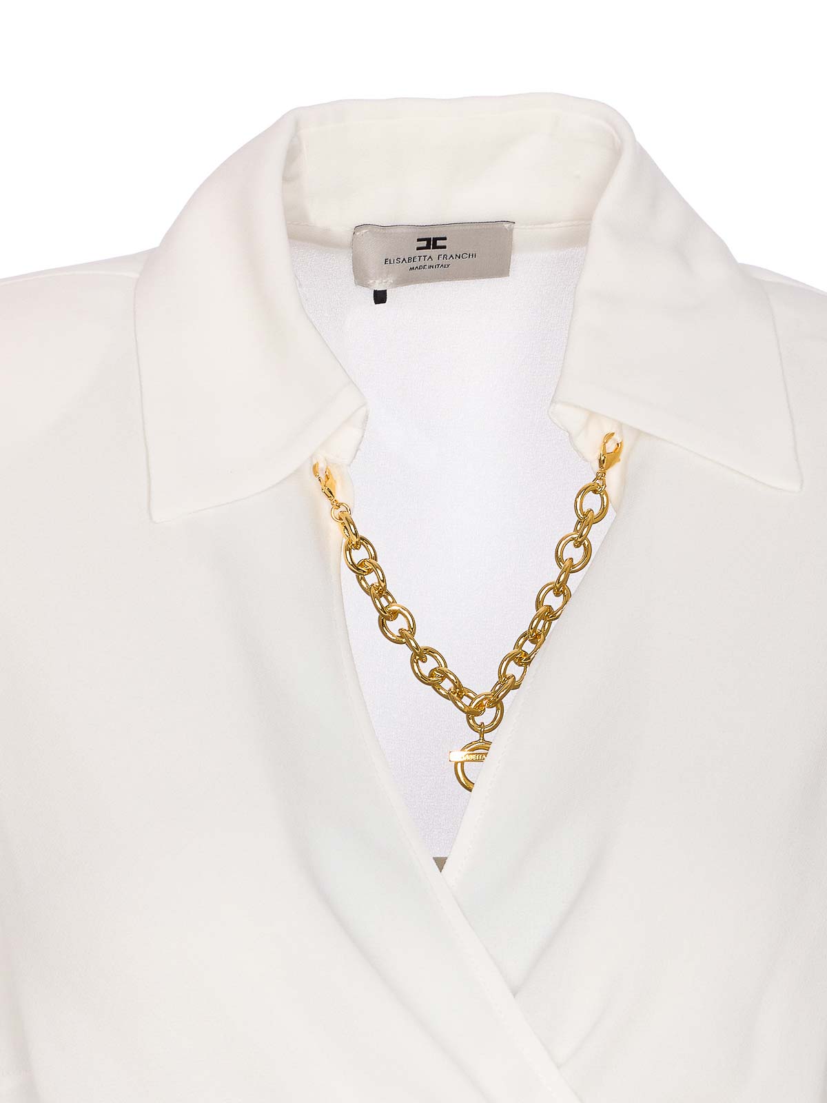 White Shirt CAT0256E2360 (Elisabetta Franchi / シャツ・ブラウス ) | Elisabetta Franchi (エリザベッタ フランキ)(3)