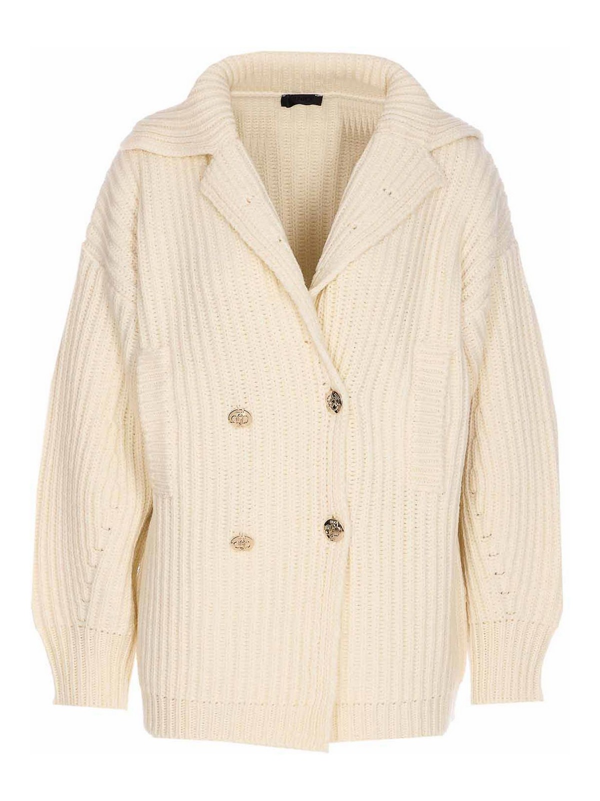 White Wool Coat CF5402MA65NX0256 (LIU•JO / コート ) | LIU•JO (リュー・ジョー)