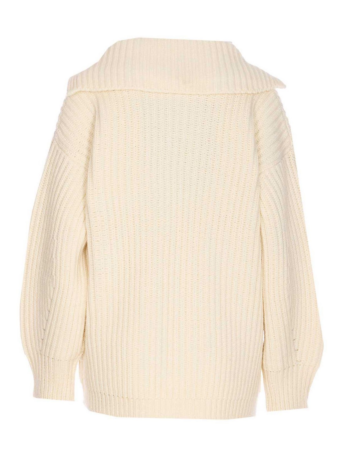 White Wool Coat CF5402MA65NX0256 (LIU•JO / コート ) | LIU•JO (リュー・ジョー)(1)