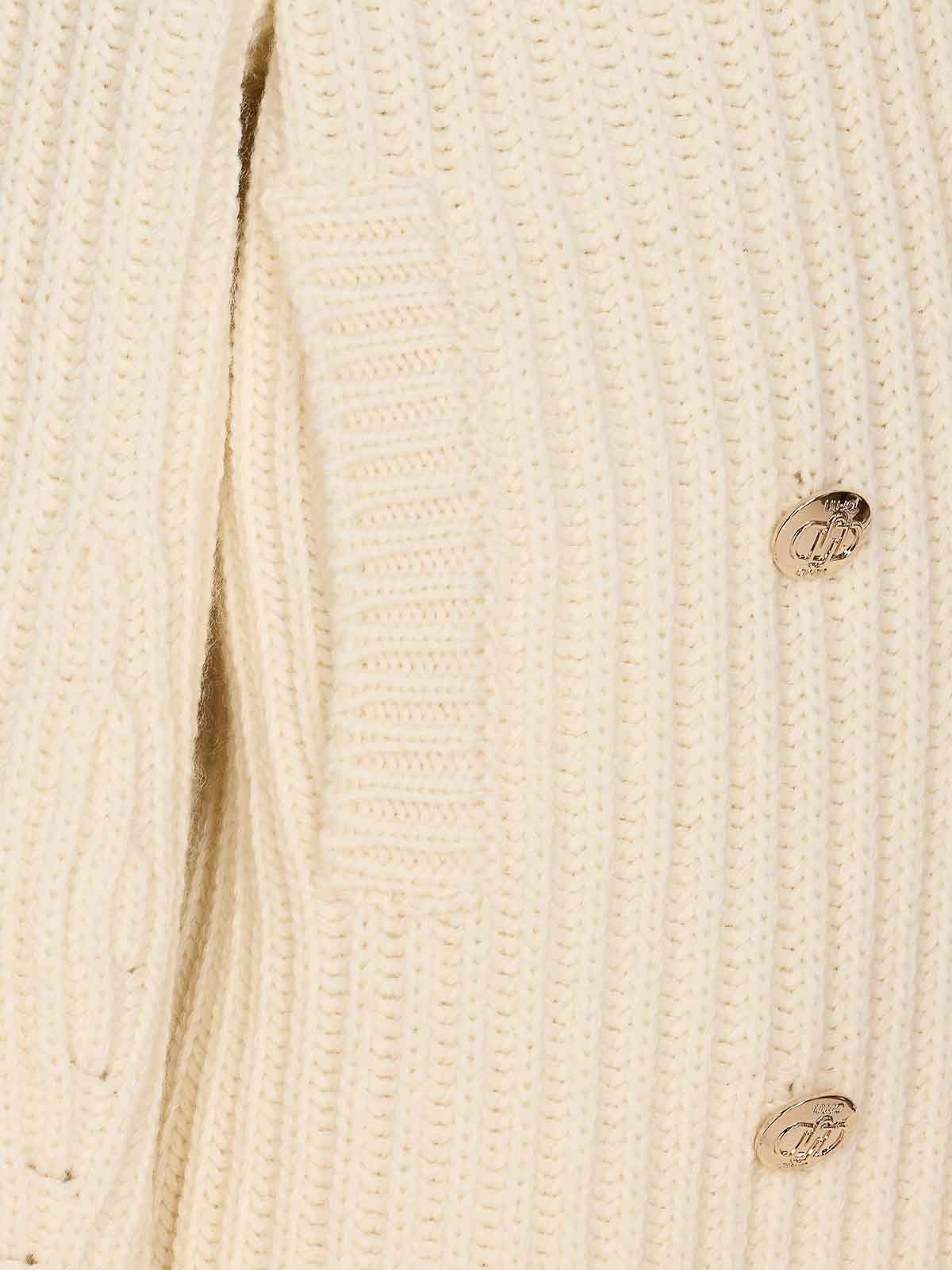 White Wool Coat CF5402MA65NX0256 (LIU•JO / コート ) | LIU•JO (リュー・ジョー)(2)