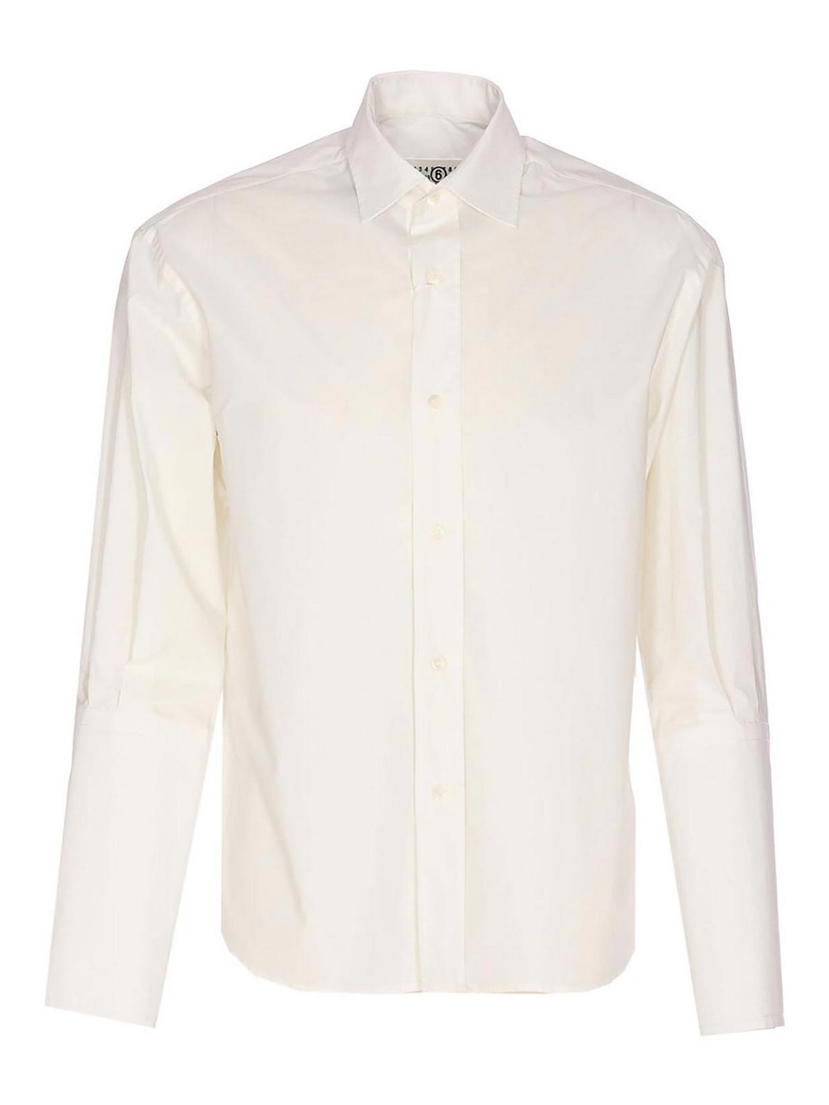 White Shirt Frontal Buttons Closure S52DT0052M35256101 (MM6 Maison Margiela / シャツ・ブラウス ) | MM6 Maison Margiela (エムエムシックス)