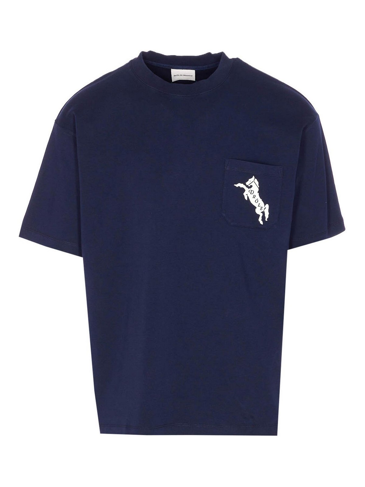 Blue Leembleme Chavaux T-Shirt TS278CO002NY (Drôle De Monsieur / Tシャツ・カットソー ) | Drôle De Monsieur (ドロールドムッシュ)