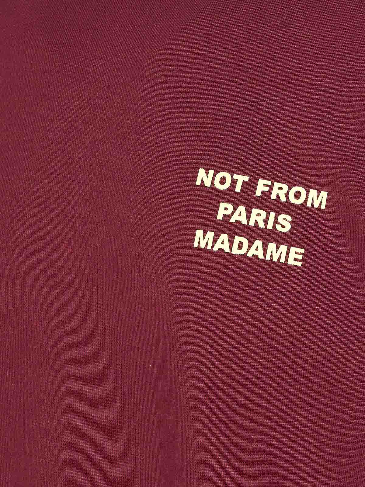 Bordeaux Le Slogan Sweatshirt SW149CO127WN (Drôle De Monsieur / スウェット・フーディー ) | Drôle De Monsieur (ドロールドムッシュ)(2)